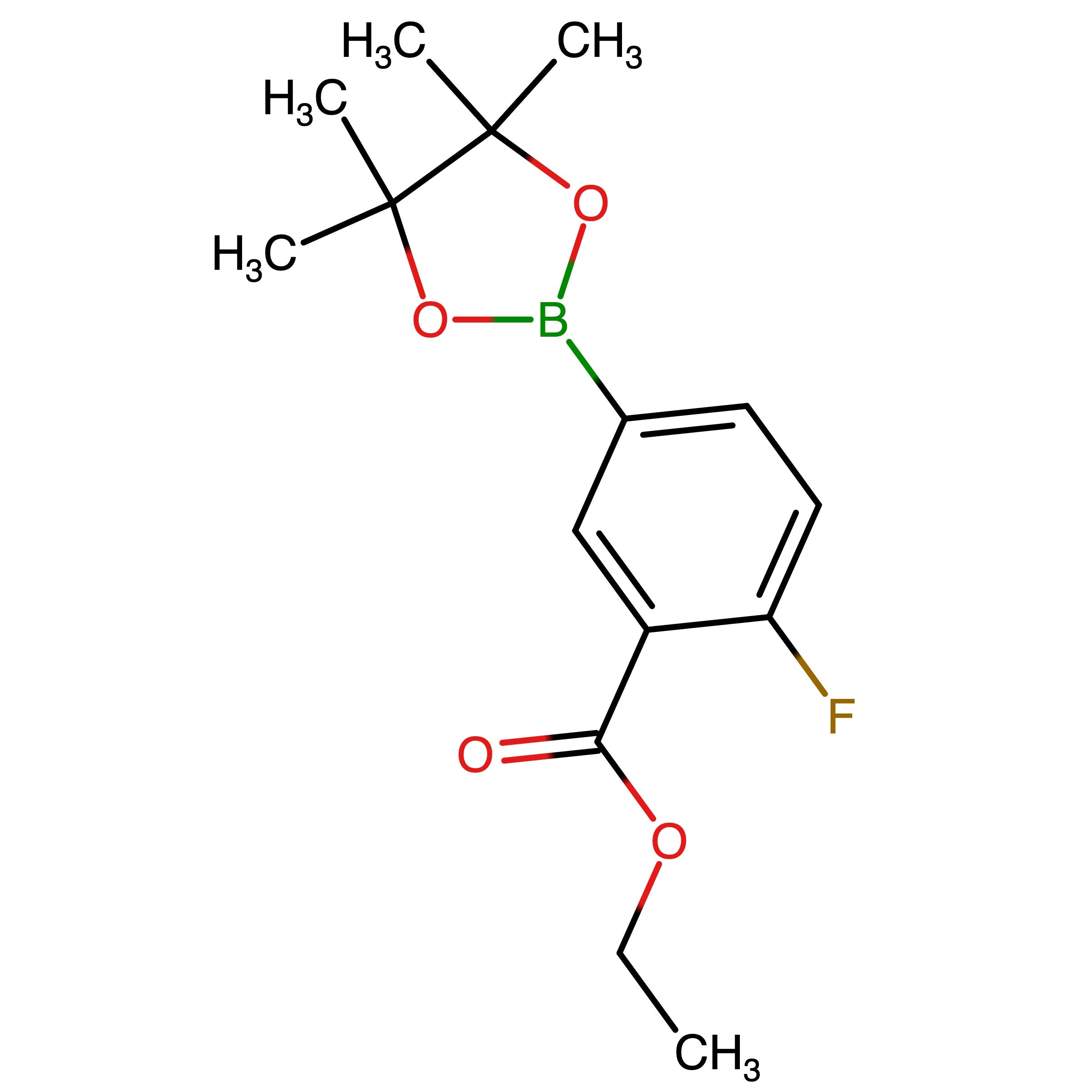 CAS 474710-54-8 | Ethyl 2-fluoro-5-(4,4,5,5-tetramethyl-1,3,2-dioxaborolan-2-yl)benzoate | MFCD22494162
