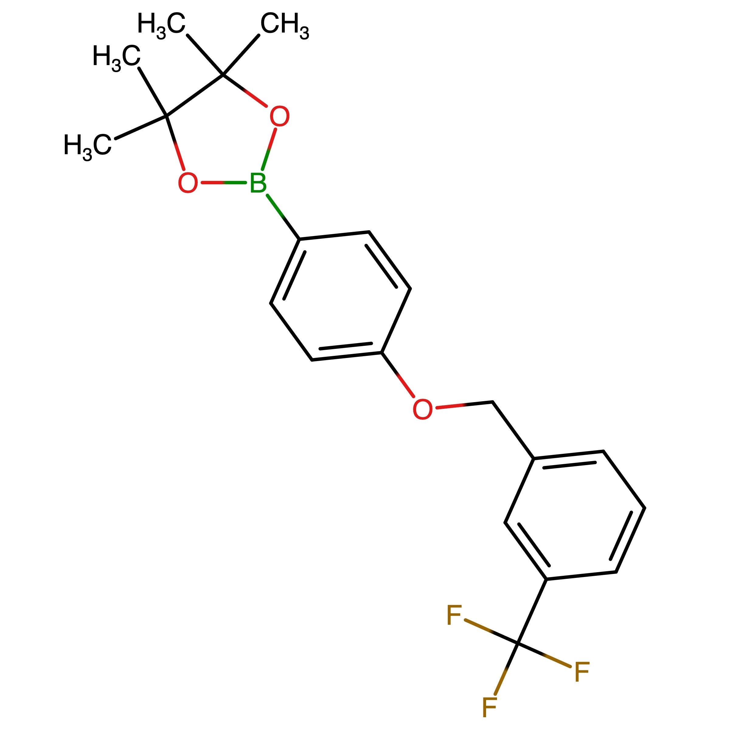 CAS 1813554-41-4 | 4,4,5,5-Tetramethyl-2-[4-[[3-(trifluoromethyl)phenyl]methoxy]phenyl]-1,3,2-dioxaborolane | MFCD31916466