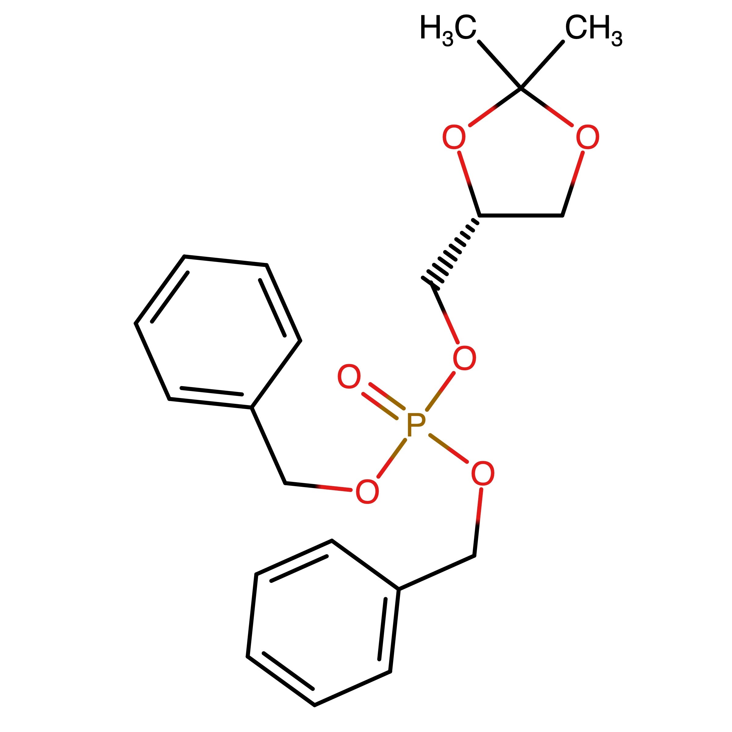 CAS 146491-07-8 | Dibenzyl [(4R)-2,2-dimethyl-1,3-dioxolan-4-yl]methyl phosphate