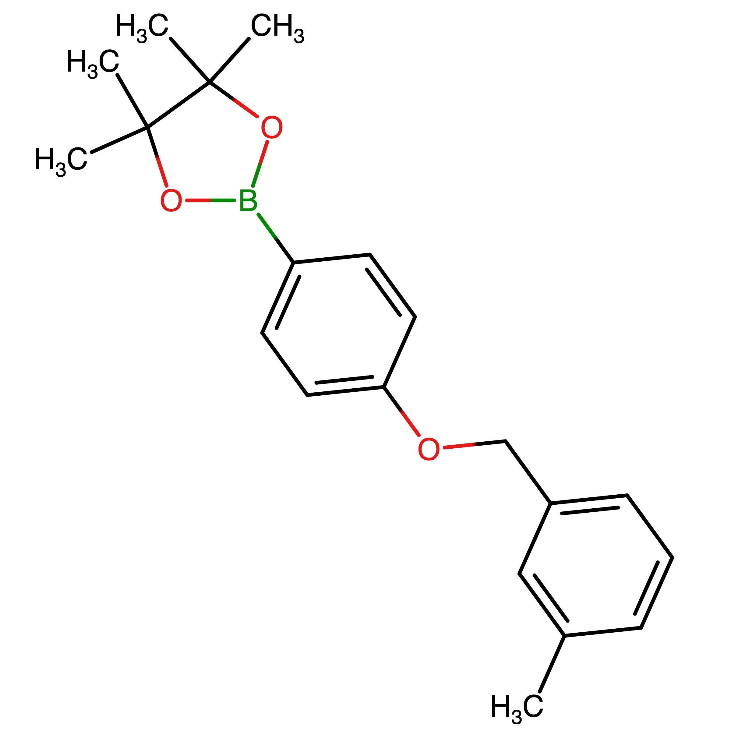 CAS 1029439-14-2 | 4,4,5,5-Tetramethyl-2-[4-[(3-methylphenyl)methoxy]phenyl]-1,3,2-dioxaborolane | MFCD22493805