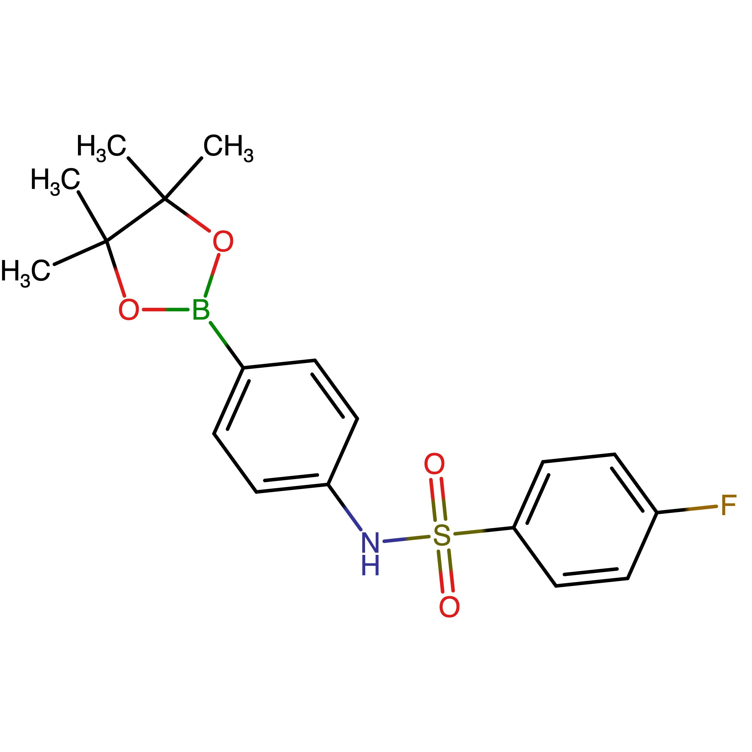 CAS 1469930-84-4 | 4-Fluoro-N-[4-(4,4,5,5-tetramethyl-1,3,2-dioxaborolan-2-yl)phenyl]benzenesulfonamide | MFCD31916470