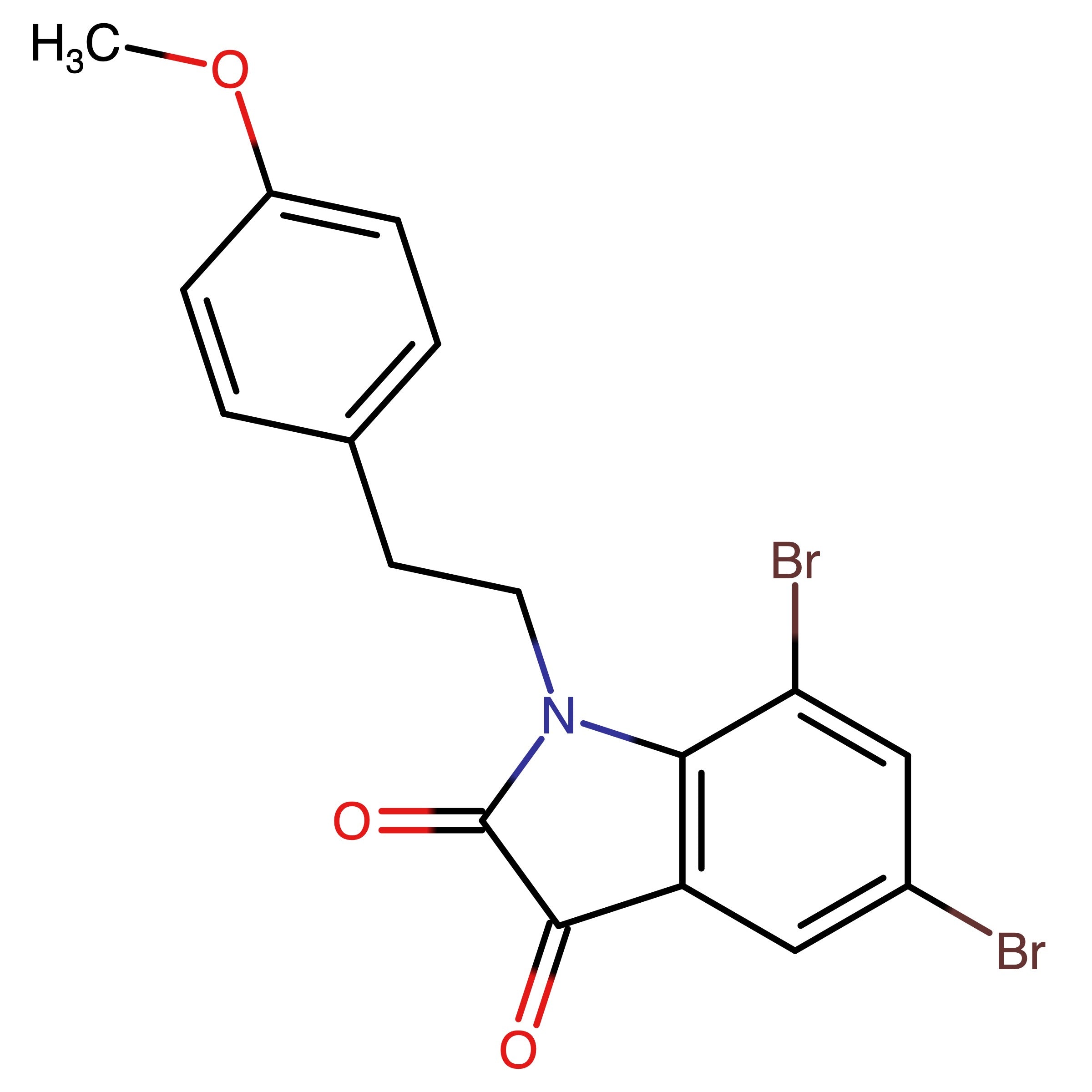 CAS 1020264-99-6 | 5,7-Dibromo-1-[2-(4-methoxyphenyl)ethyl]-1H-indole-2,3-dione