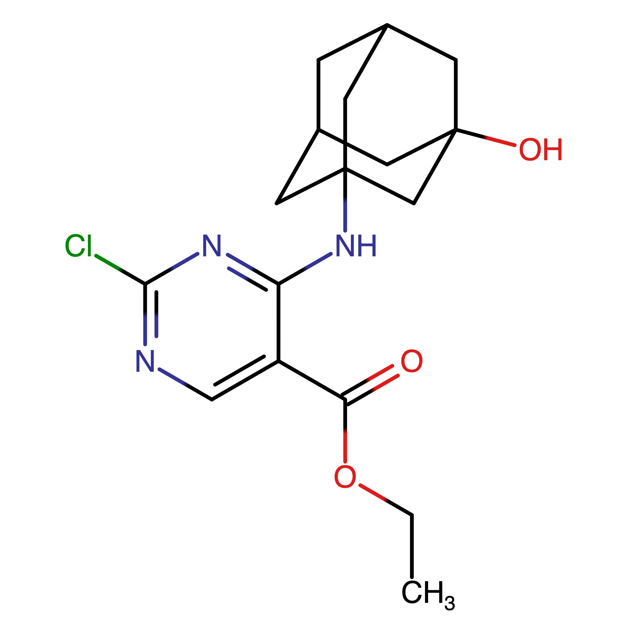 CAS 2663848-92-6 | Ethyl 2-chloro-4-((3-hydroxyadamantan-1-yl)amino)pyrimidine-5-carboxylate