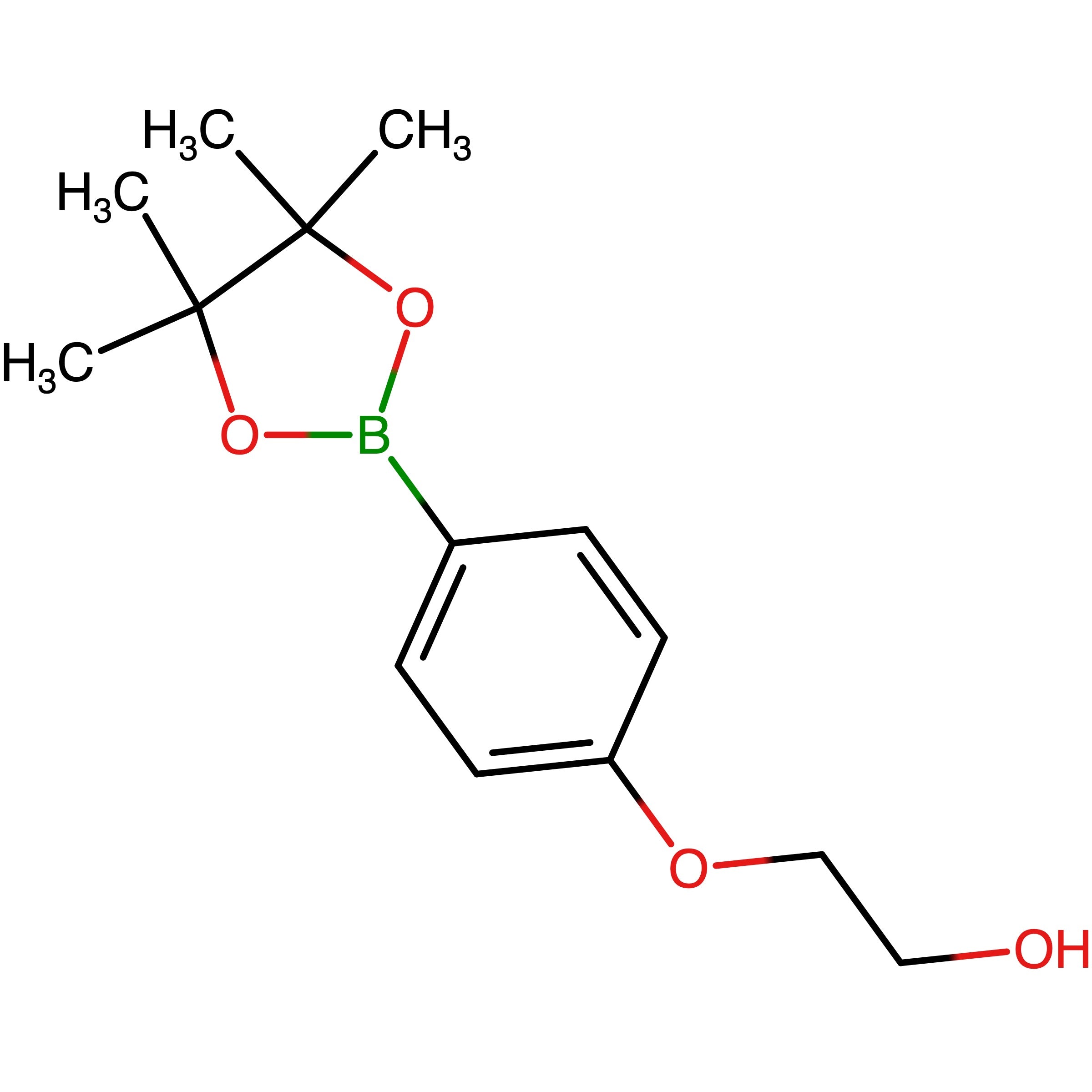 CAS 741699-47-8 | 2-[4-(Tetramethyl-1,3,2-dioxaborolan-2-yl)phenoxy]ethan-1-ol | MFCD22414468