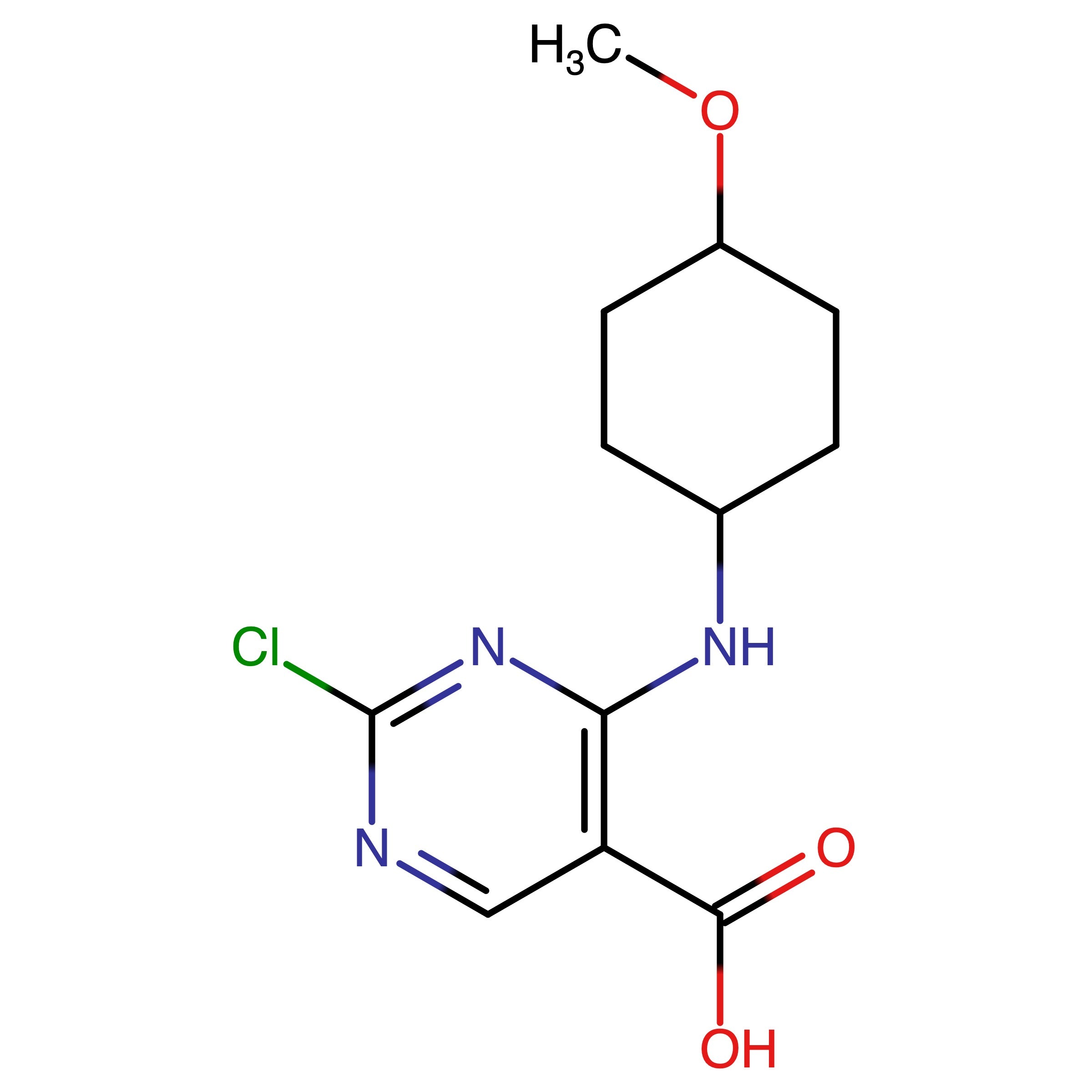 CAS 2230820-44-5 | 2-Chloro-4-((4-methoxycyclohexyl)amino)pyrimidine-5-carboxylic acid