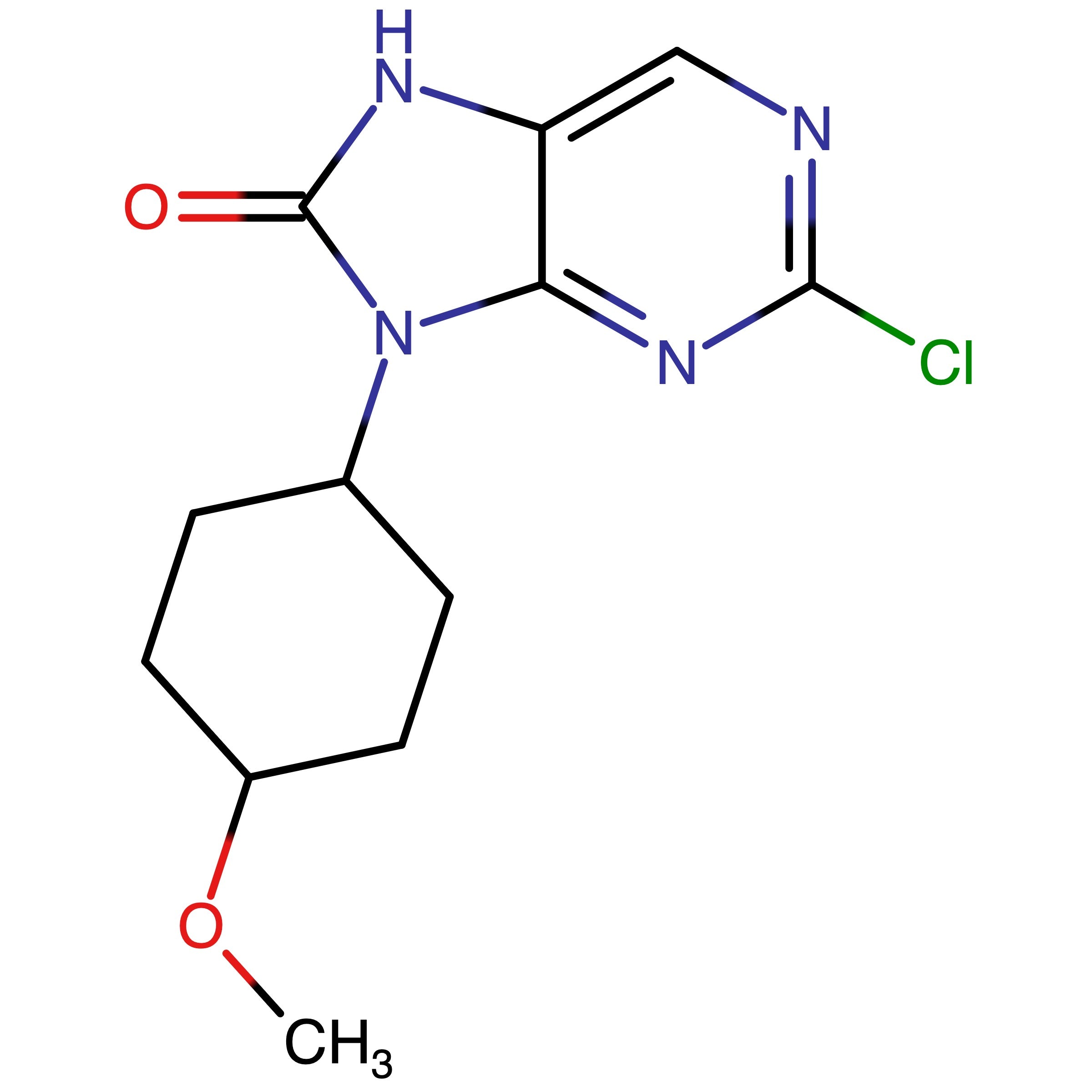 CAS 2230820-45-6 | 2-Chloro-9-(4-methoxycyclohexyl)-7,9-dihydro-8H-purin-8-one