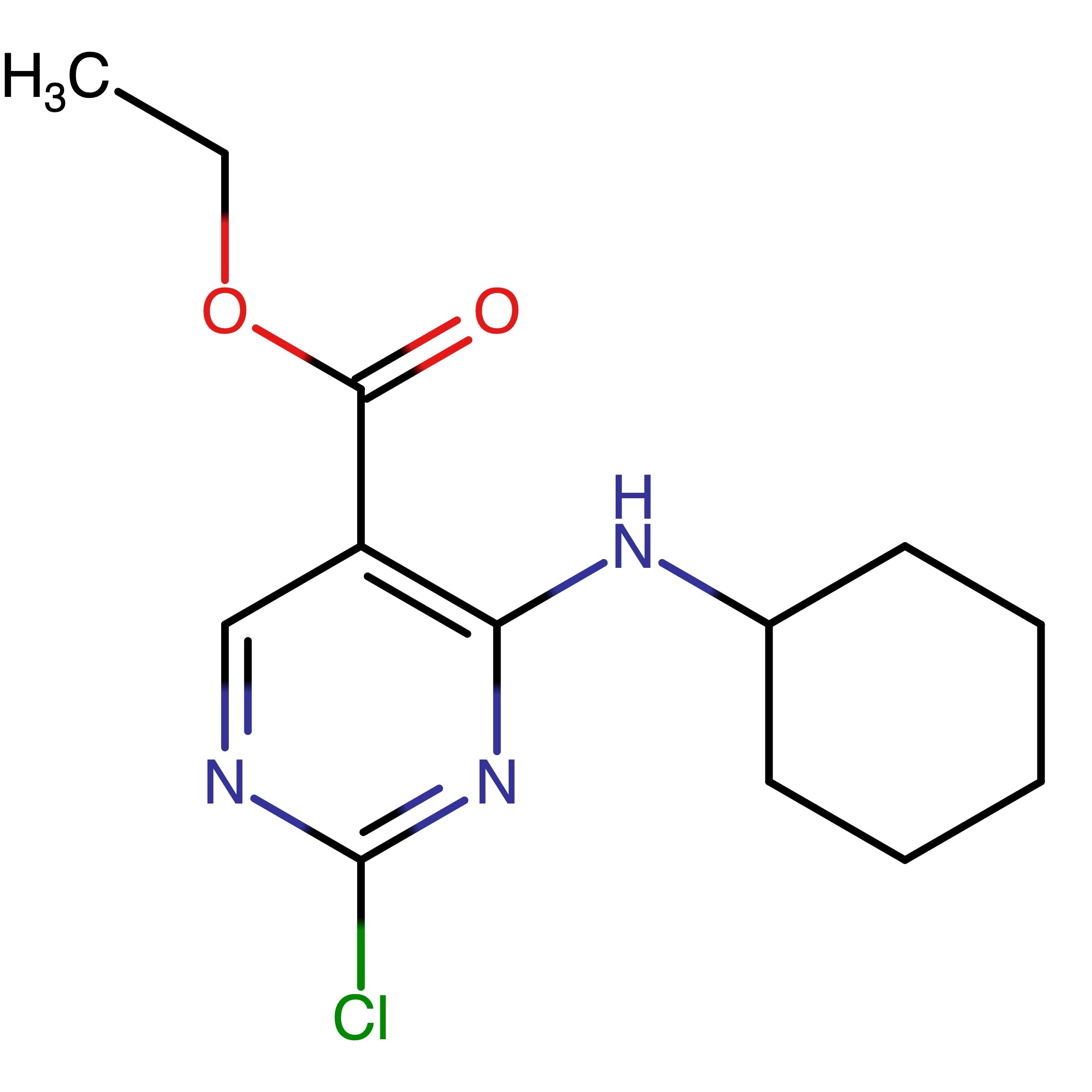 CAS 2230820-65-0 | Ethyl 2-chloro-4-(cyclohexylamino)pyrimidine-5-carboxylate