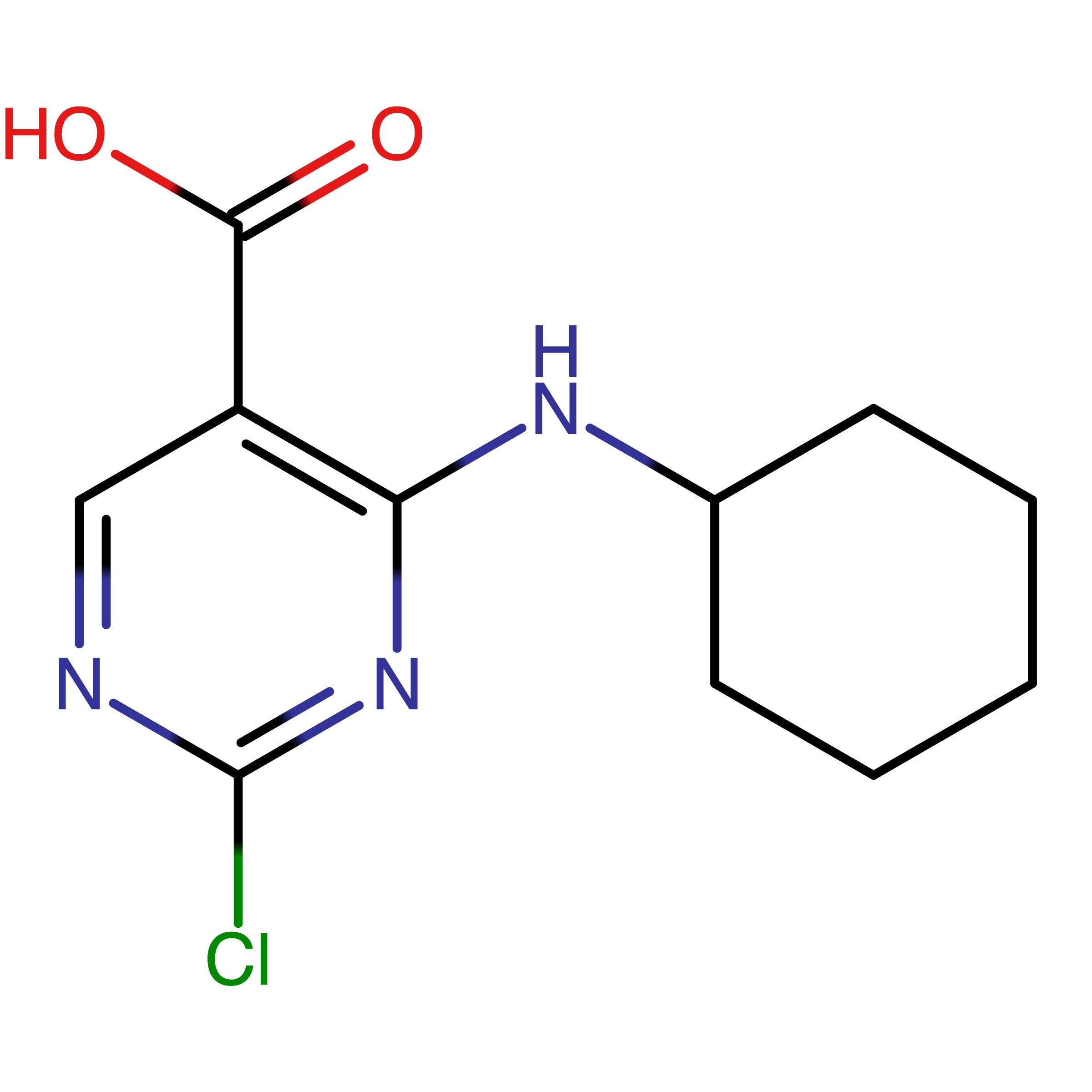 CAS 2230820-66-1 | 2-Chloro-4-(cyclohexylamino)pyrimidine-5-carboxylic acid