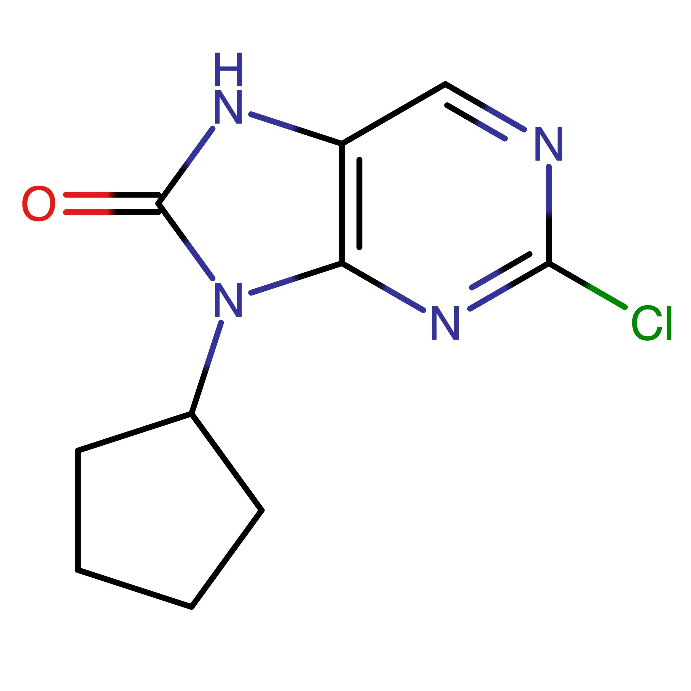 CAS 1124329-93-6 | 2-Chloro-9-cyclopentyl-7H-purin-8(9H)-one | MFCD32868599