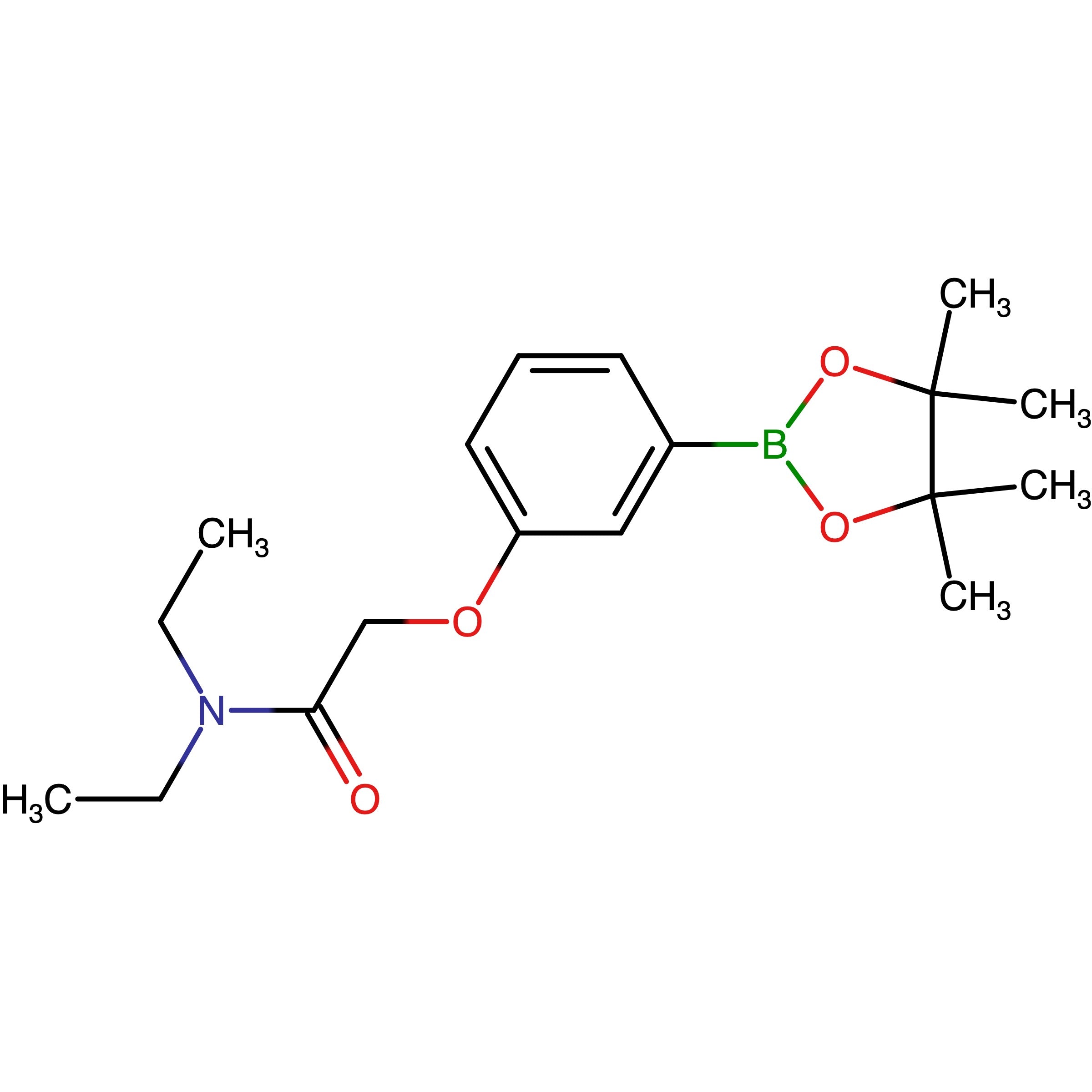 CAS 2057448-57-2 | N,N-Diethyl-2-(3-(4,4,5,5-tetramethyl-1,3,2-dioxaborolan-2-yl)phenoxy)acetamide | MFCD31916115