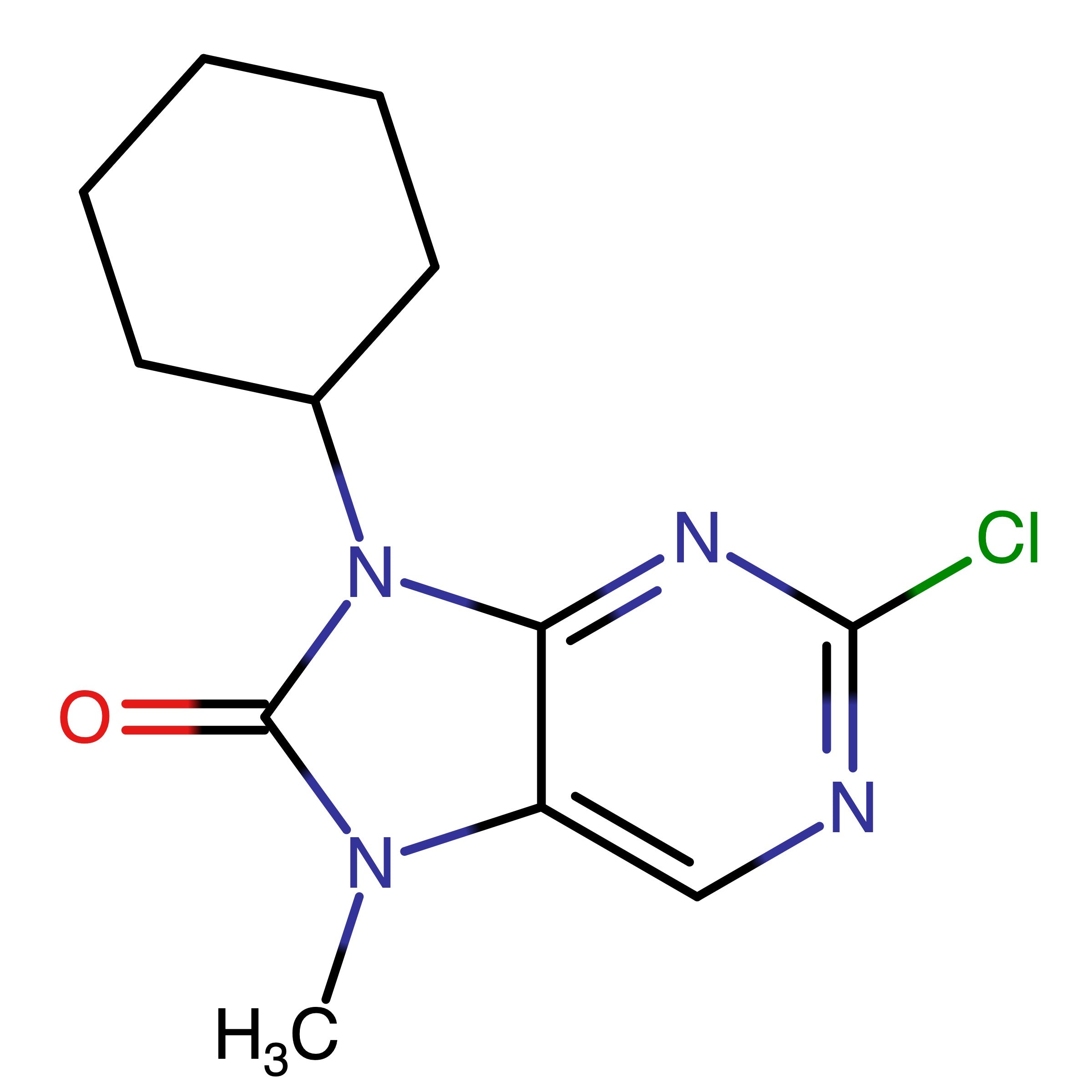 CAS 2230820-67-2 | 2-Chloro-9-cyclohexyl-7-methyl-7,9-dihydro-8H-purin-8-one