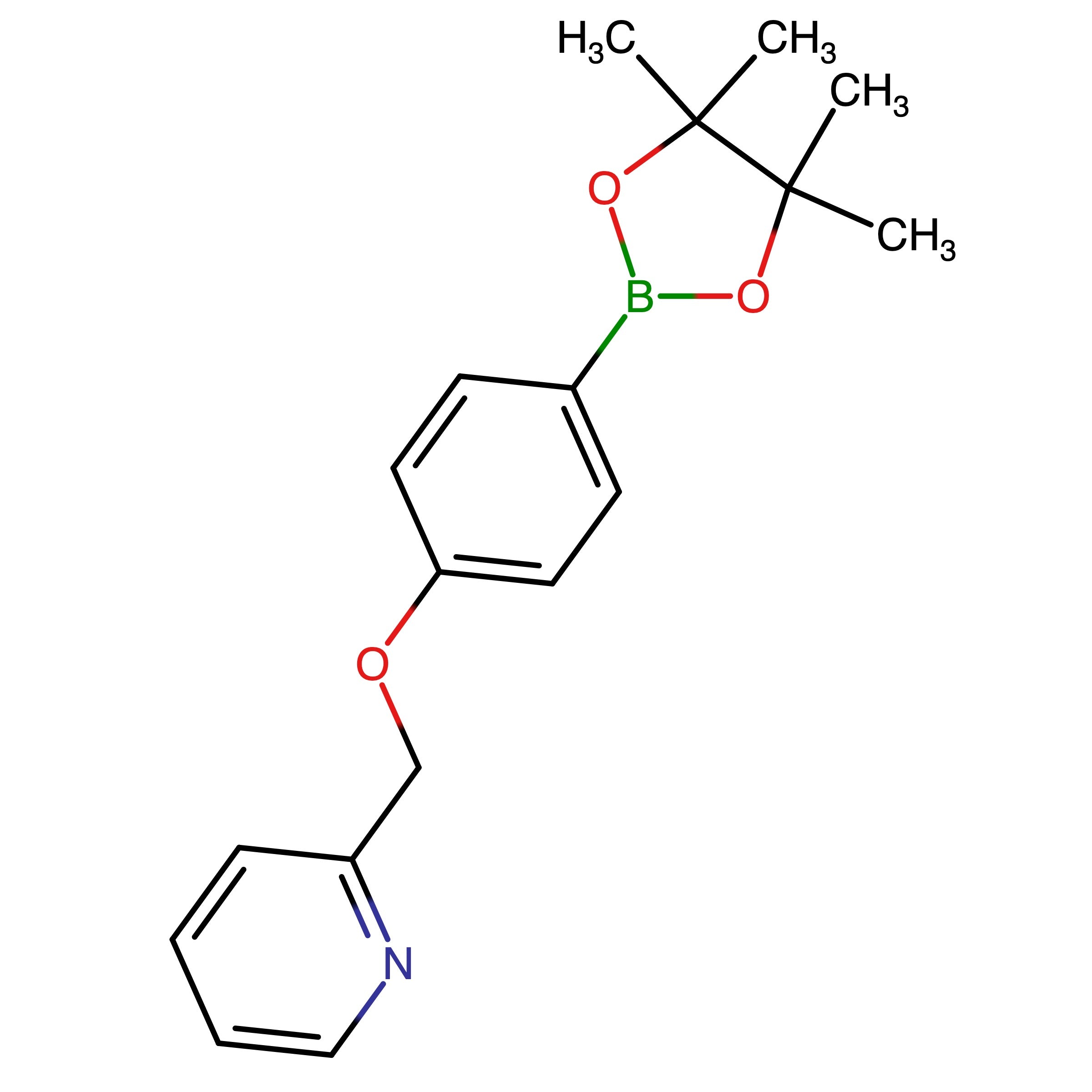 CAS 1276129-55-5 | 2-((4-(4,4,5,5-Tetramethyl-1,3,2-dioxaborolan-2-yl)phenoxy)methyl)pyridine | MFCD18262213