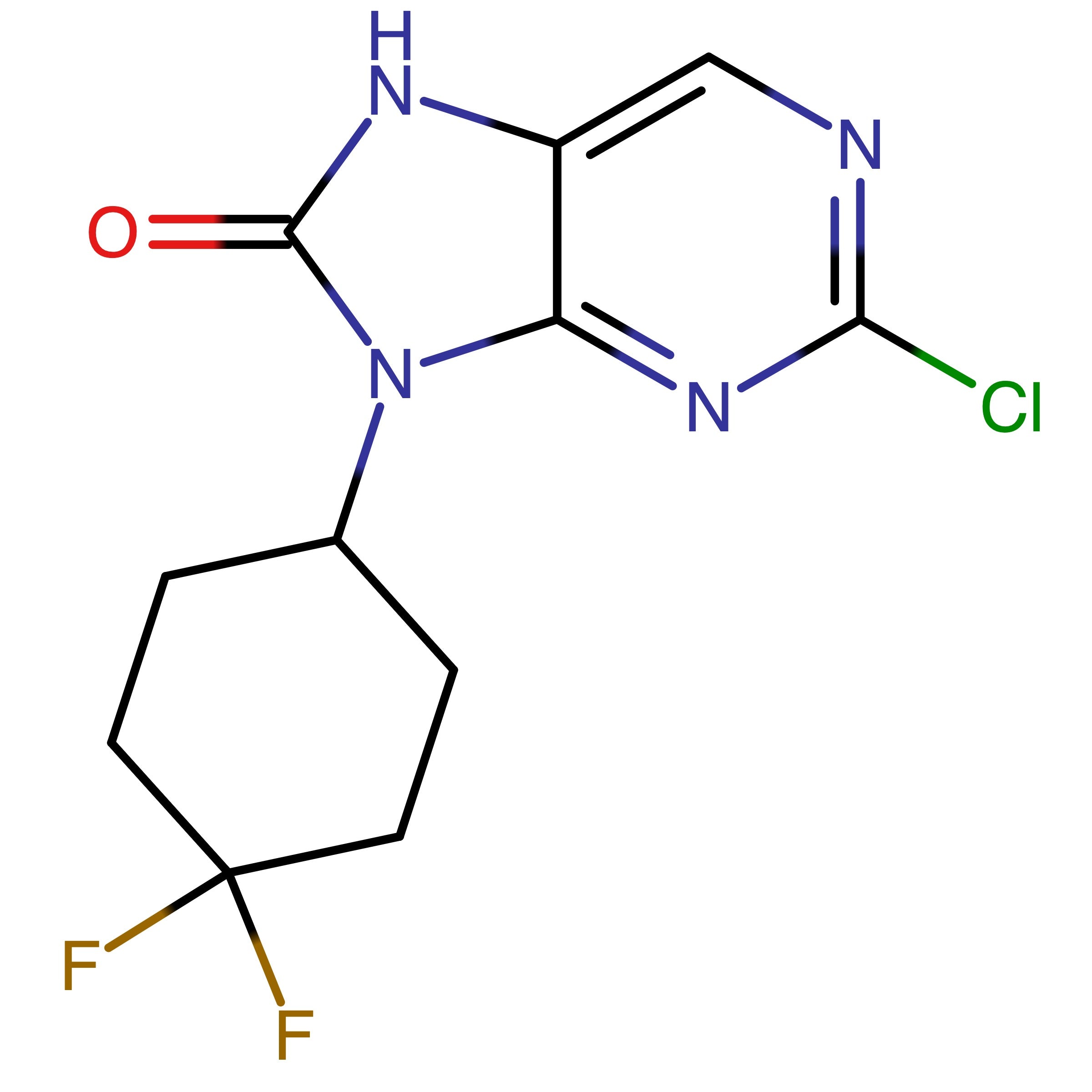 CAS 2408841-94-9 | 2-Chloro-9-(4,4-difluorocyclohexyl)-7,9-dihydro-8H-purin-8-one