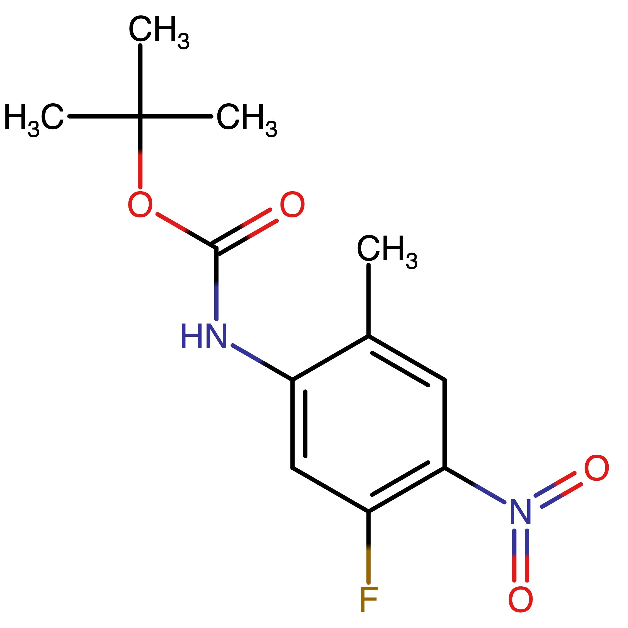 CAS 2655557-80-3 | tert-Butyl (5-fluoro-2-methyl-4-nitrophenyl)carbamate