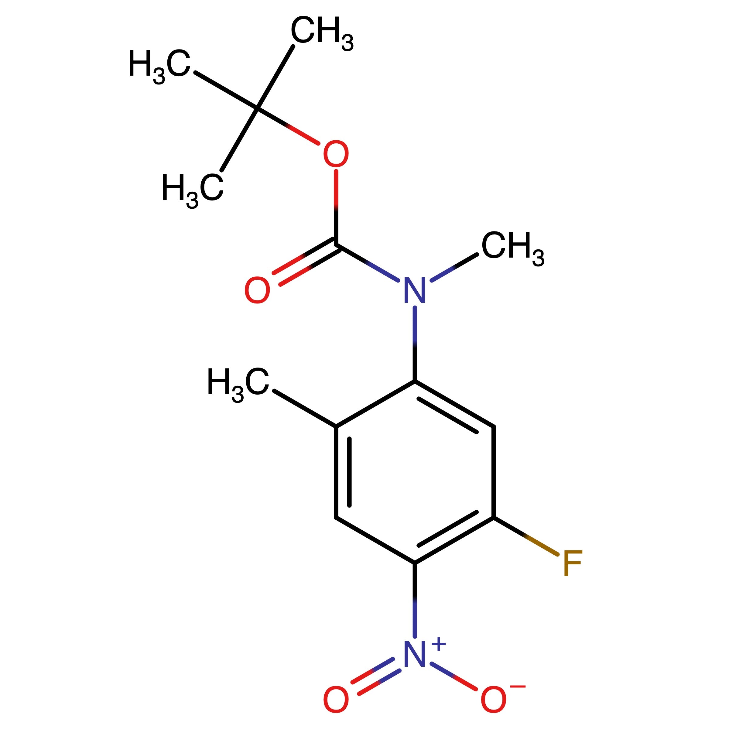 CAS 2655563-39-4 | tert-Butyl (5-fluoro-2-methyl-4-nitrophenyl)(methyl)carbamate
