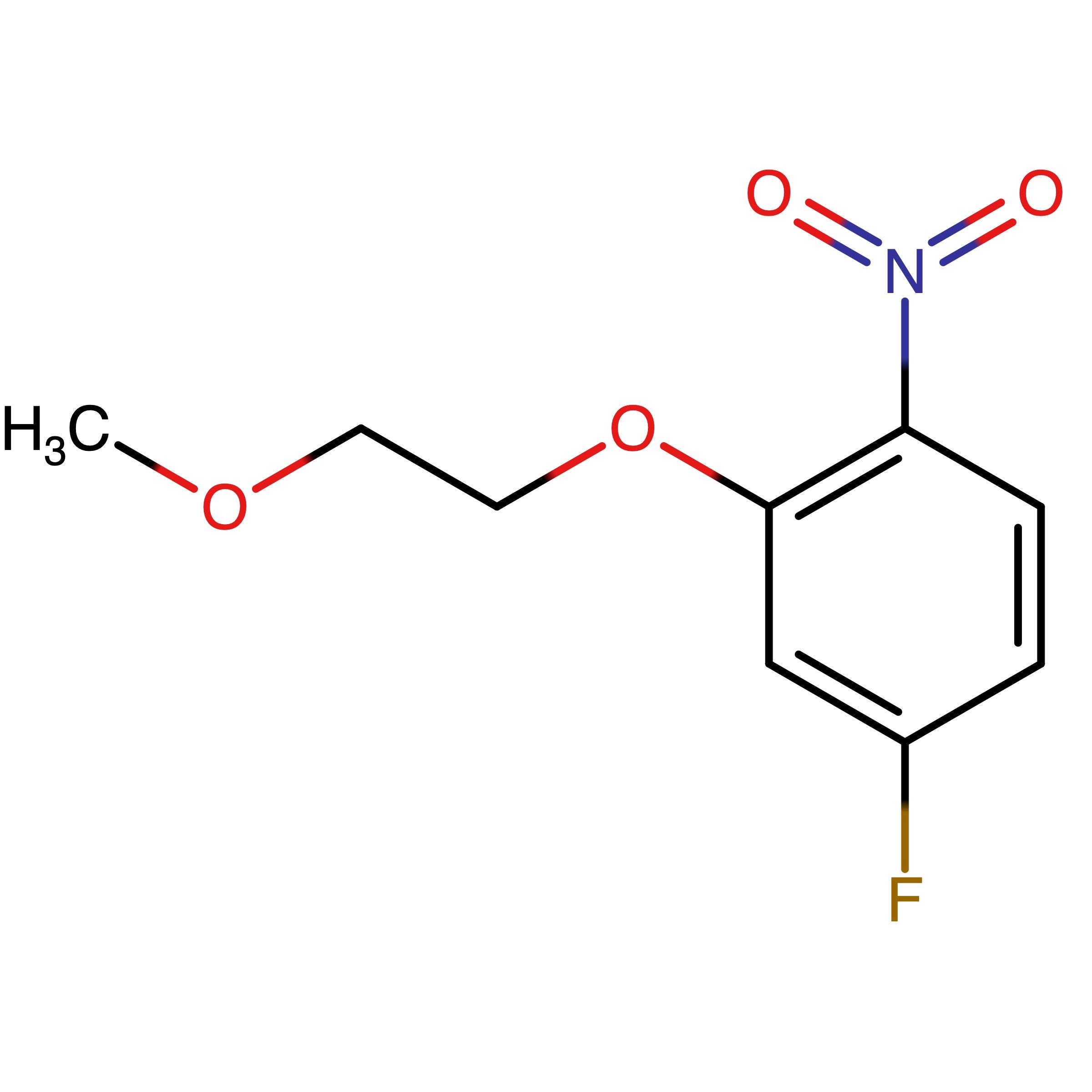 CAS 880083-60-3 | 4-Fluoro-2-(2-methoxyethoxy)-1-nitrobenzene | MFCD23714654