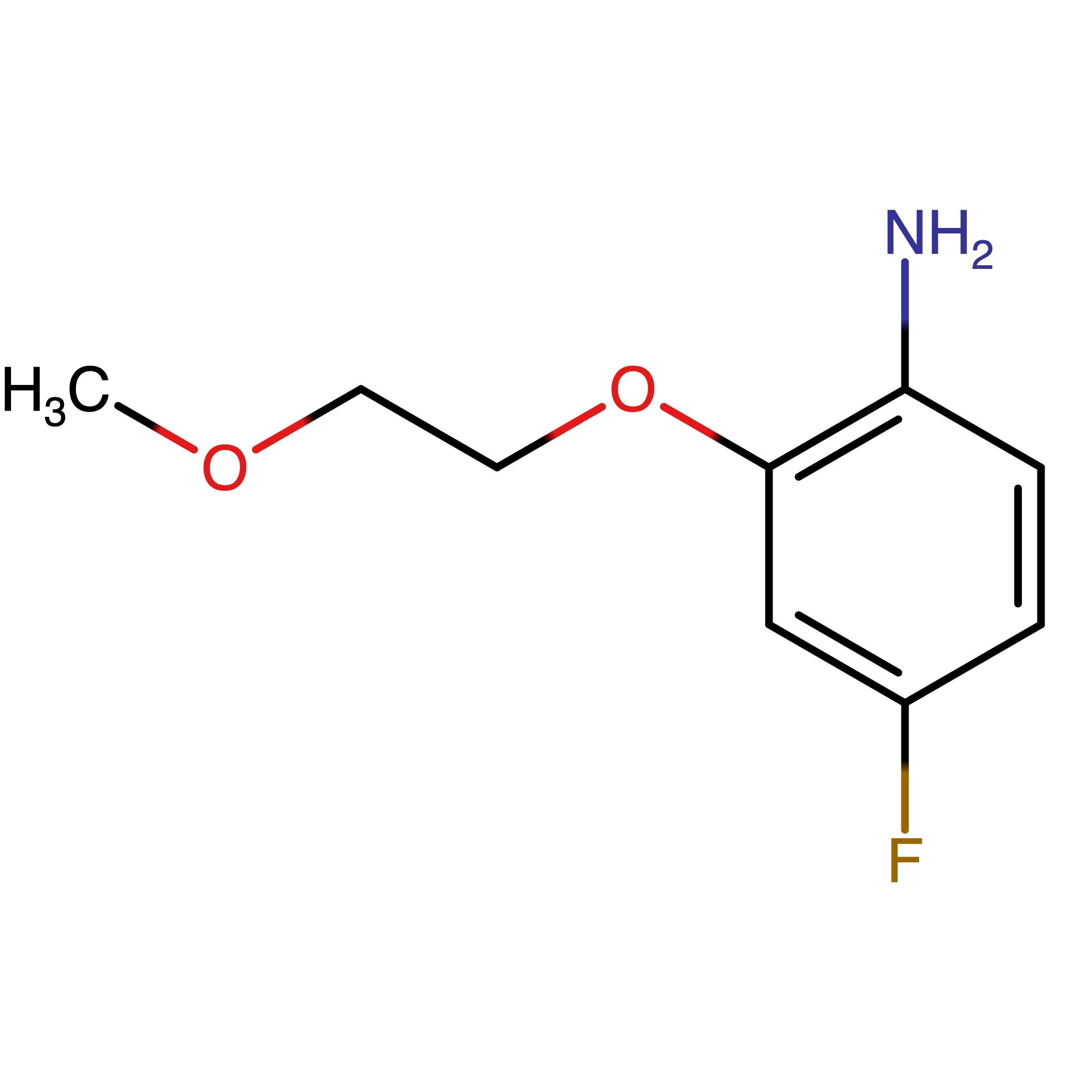 CAS 1016761-88-8 | 4-Fluoro-2-(2-methoxyethoxy)aniline | MFCD09811883