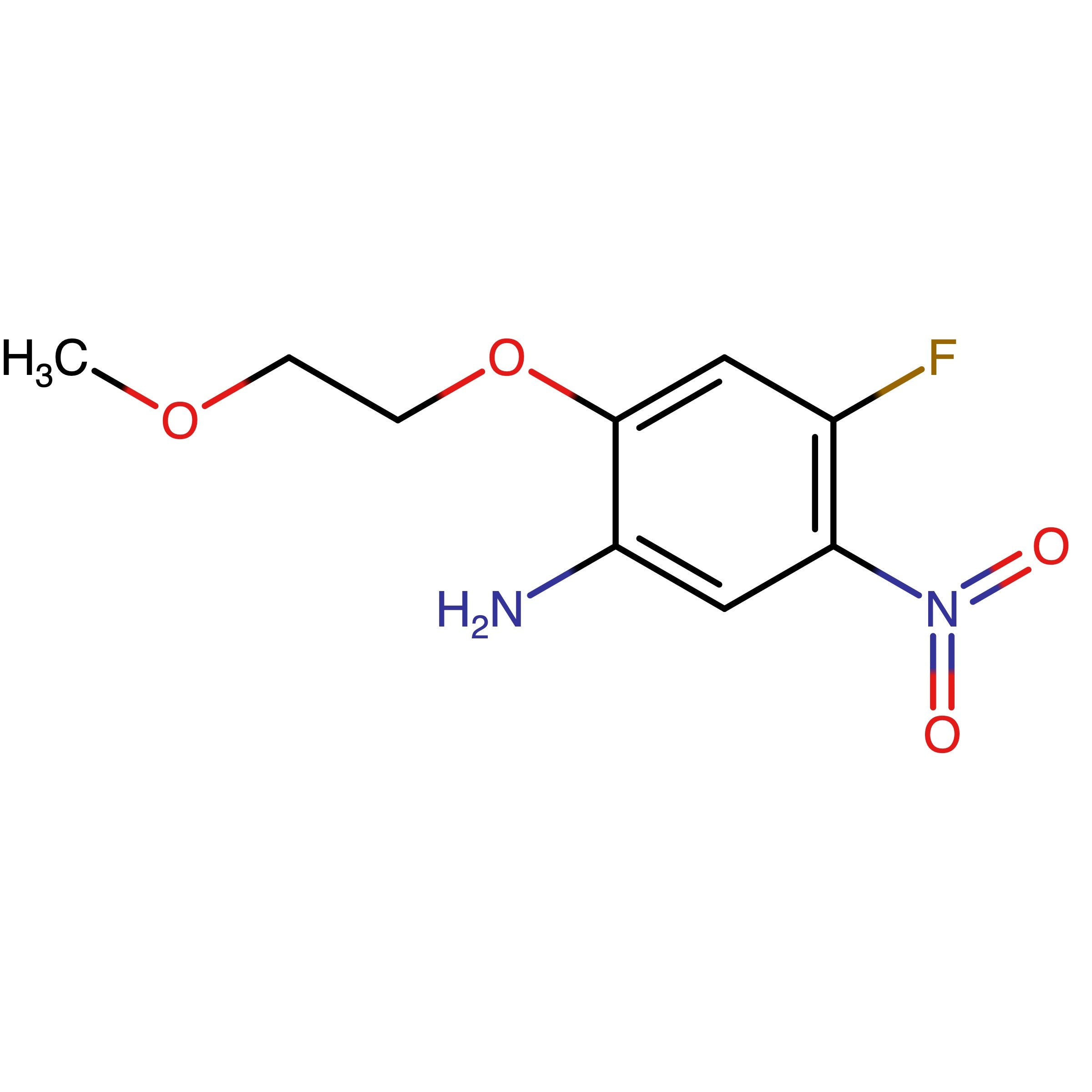 CAS 2050908-49-9 | 4-Fluoro-2-(2-methoxyethoxy)-5-nitroaniline