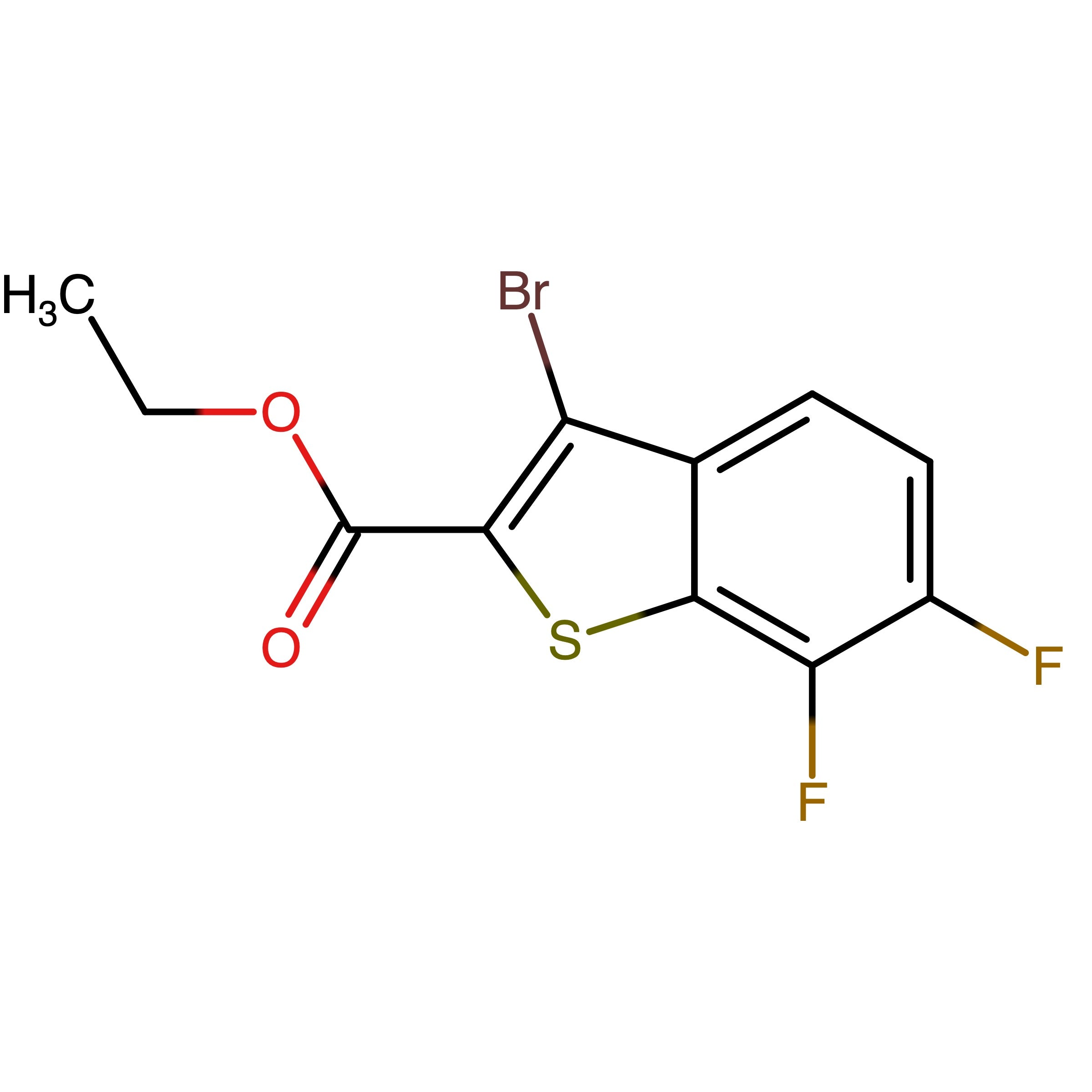 CAS 2936626-95-6 | Ethyl 3-bromo-6,7-difluorobenzo[b]thiophene-2-carboxylate