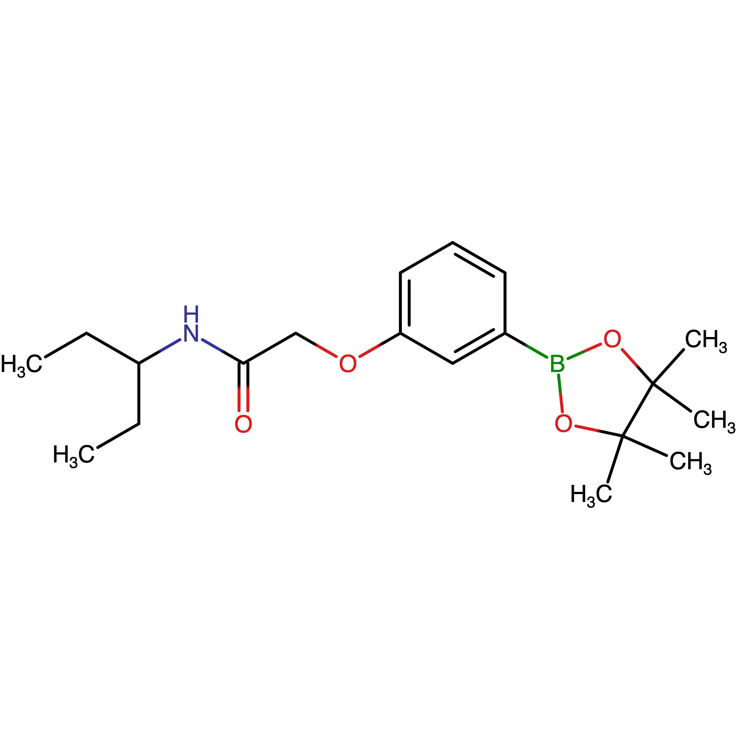 CAS 2056919-60-7 | N-(Pentan-3-yl)-2-(3-(4,4,5,5-tetramethyl-1,3,2-dioxaborolan-2-yl)phenoxy)acetamide