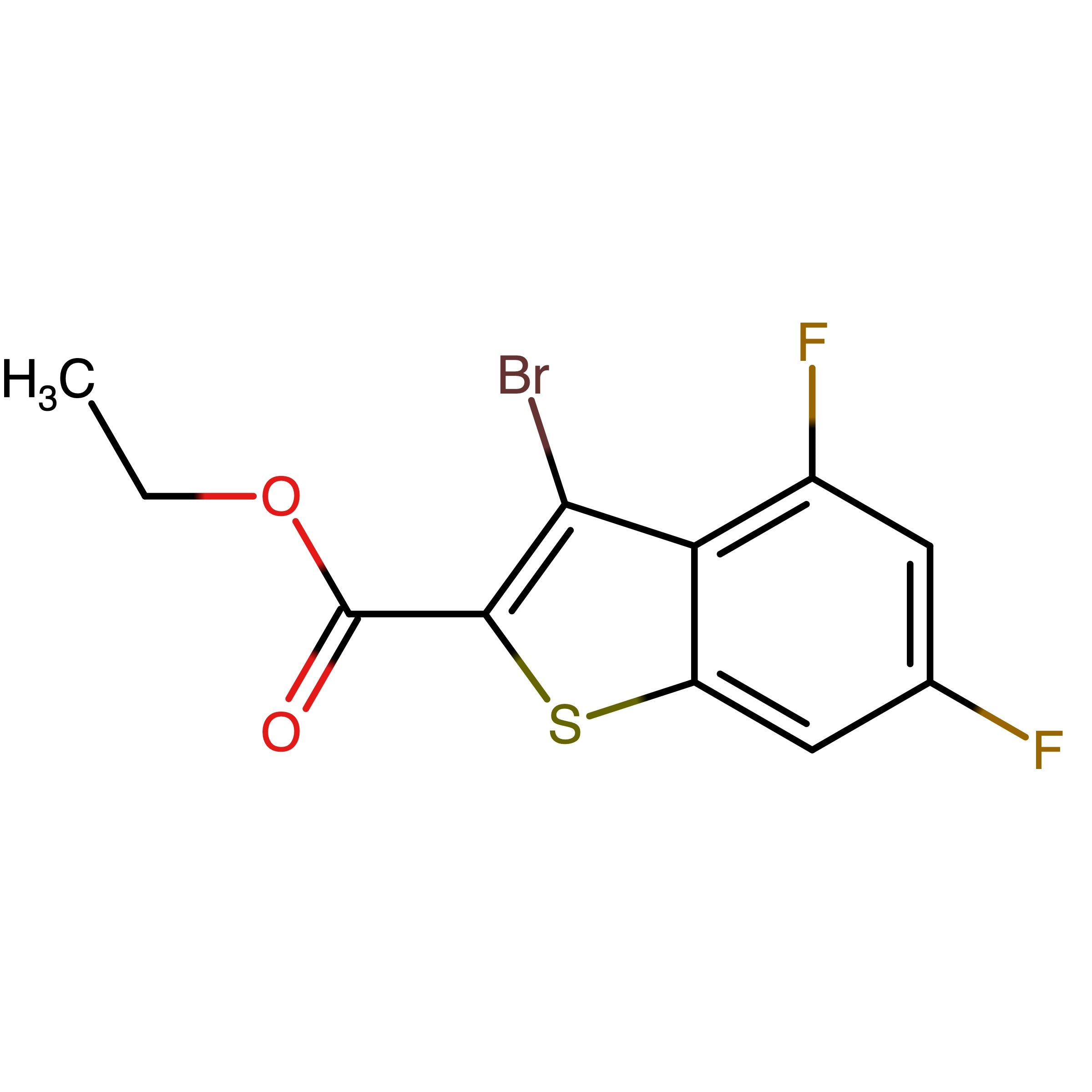 CAS 2936626-96-7 | Ethyl 3-bromo-4,6-difluorobenzo[b]thiophene-2-carboxylate