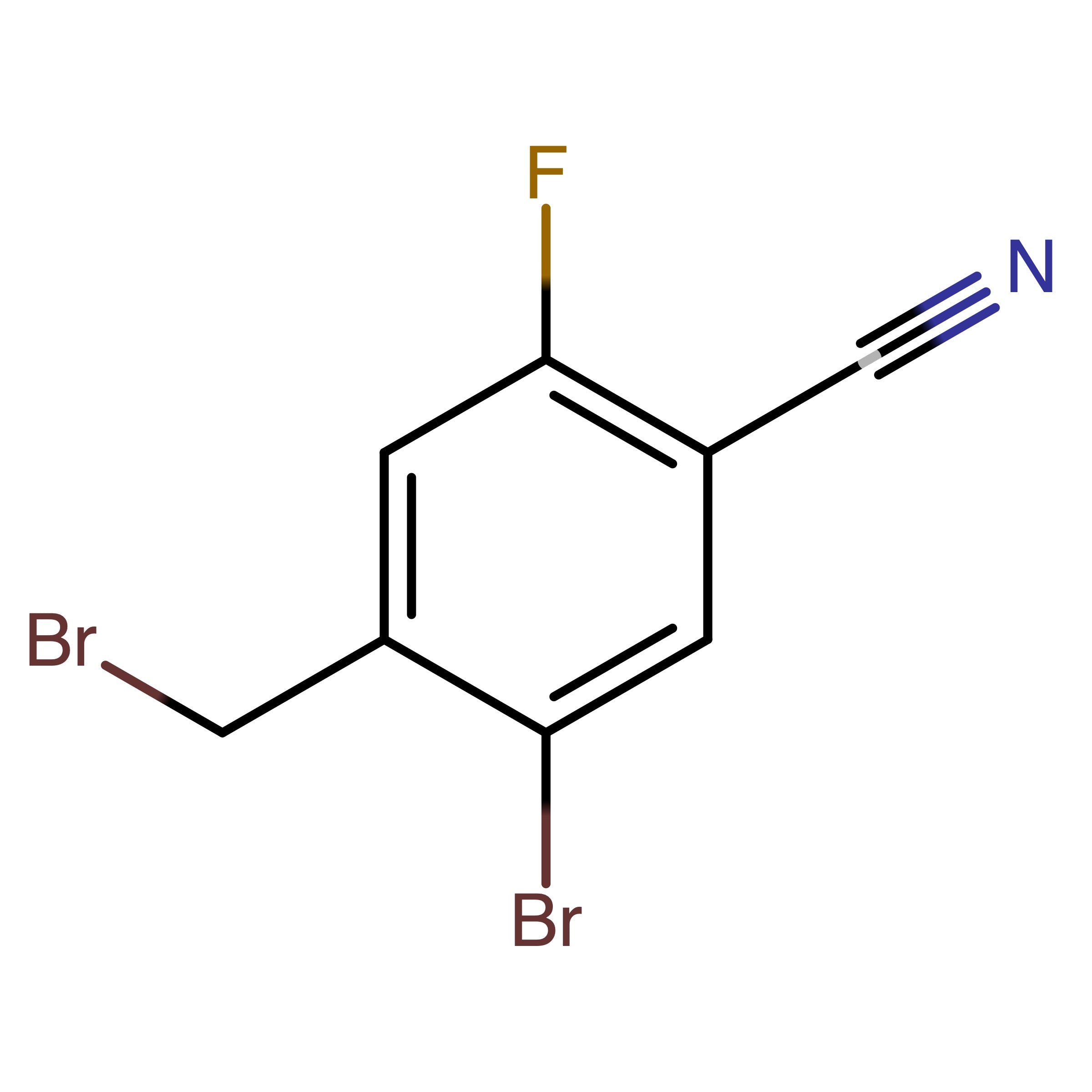 CAS 1628508-32-6 | 5-Bromo-4-(bromomethyl)-2-fluorobenzonitrile | MFCD25459663