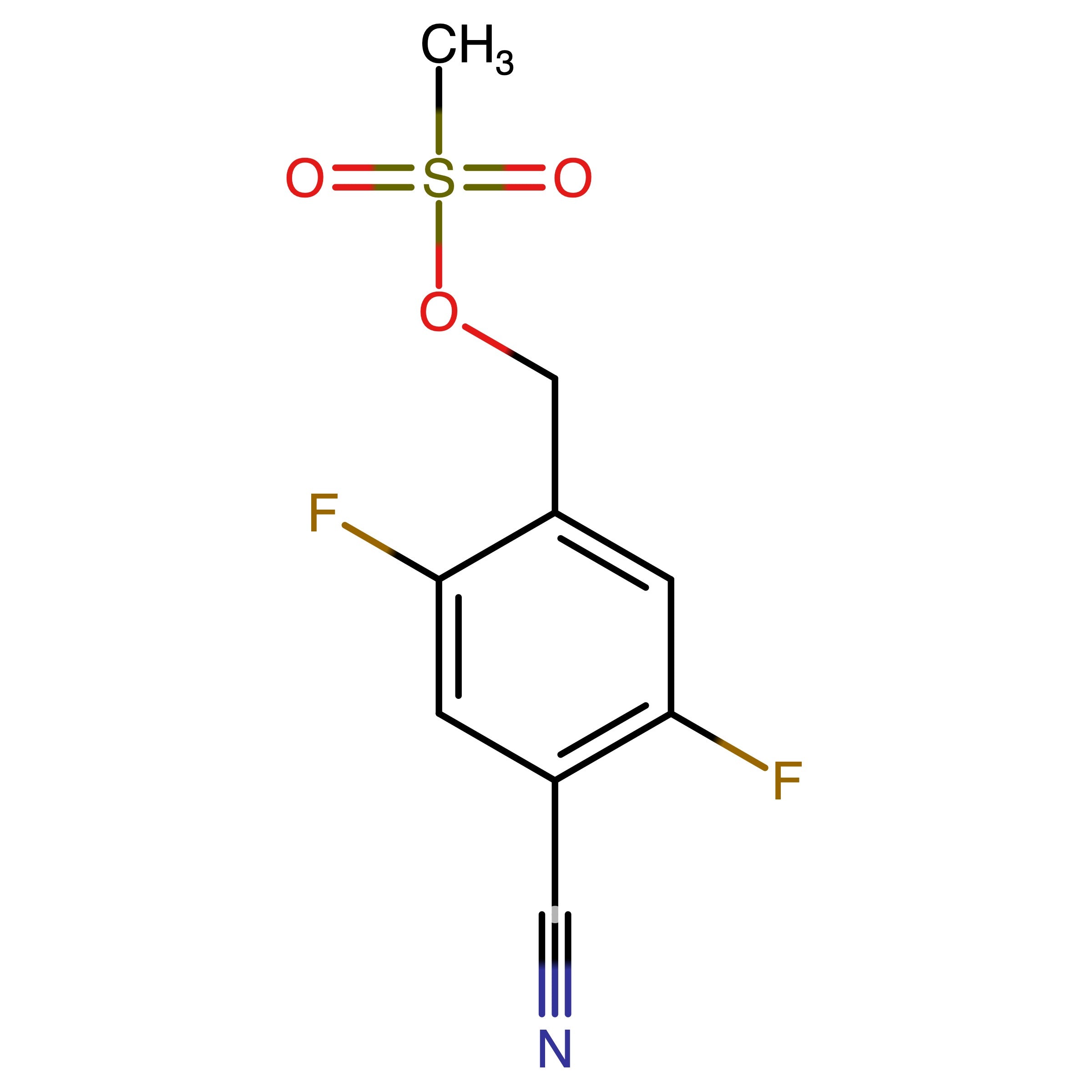 CAS 433940-04-6 | (4-Cyano-2,5-difluorophenyl)methyl methanesulfonate
