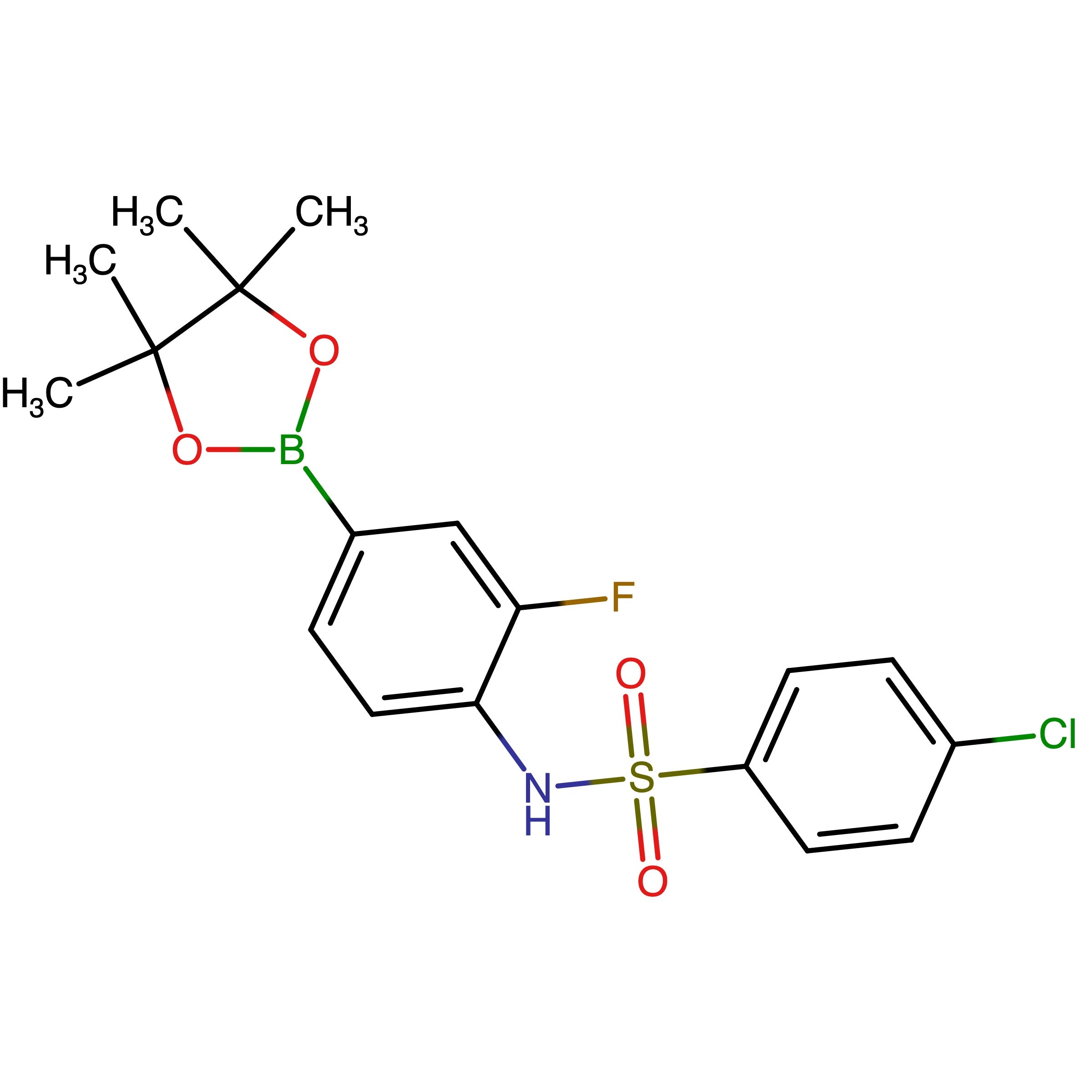 CAS 1314069-51-6 | 4-Chloro-N-[2-fluoro-4-(4,4,5,5-tetramethyl-1,3,2-dioxaborolan-2-yl)phenyl]benzenesulfonamide