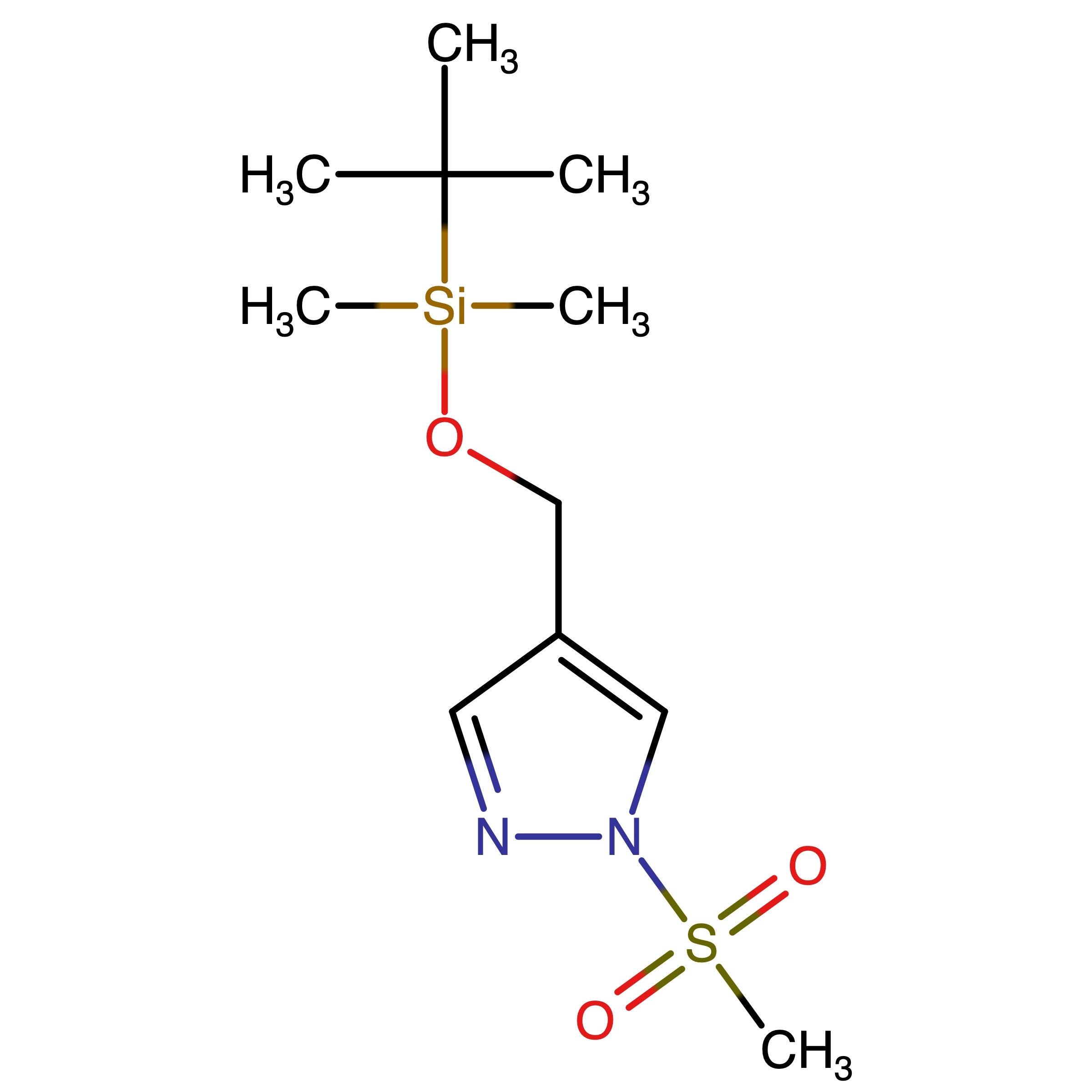 CAS 2569010-05-3 | 4-(((tert-Butyldimethylsilyl)oxy)methyl)-1-(methylsulfonyl)-1H-pyrazole