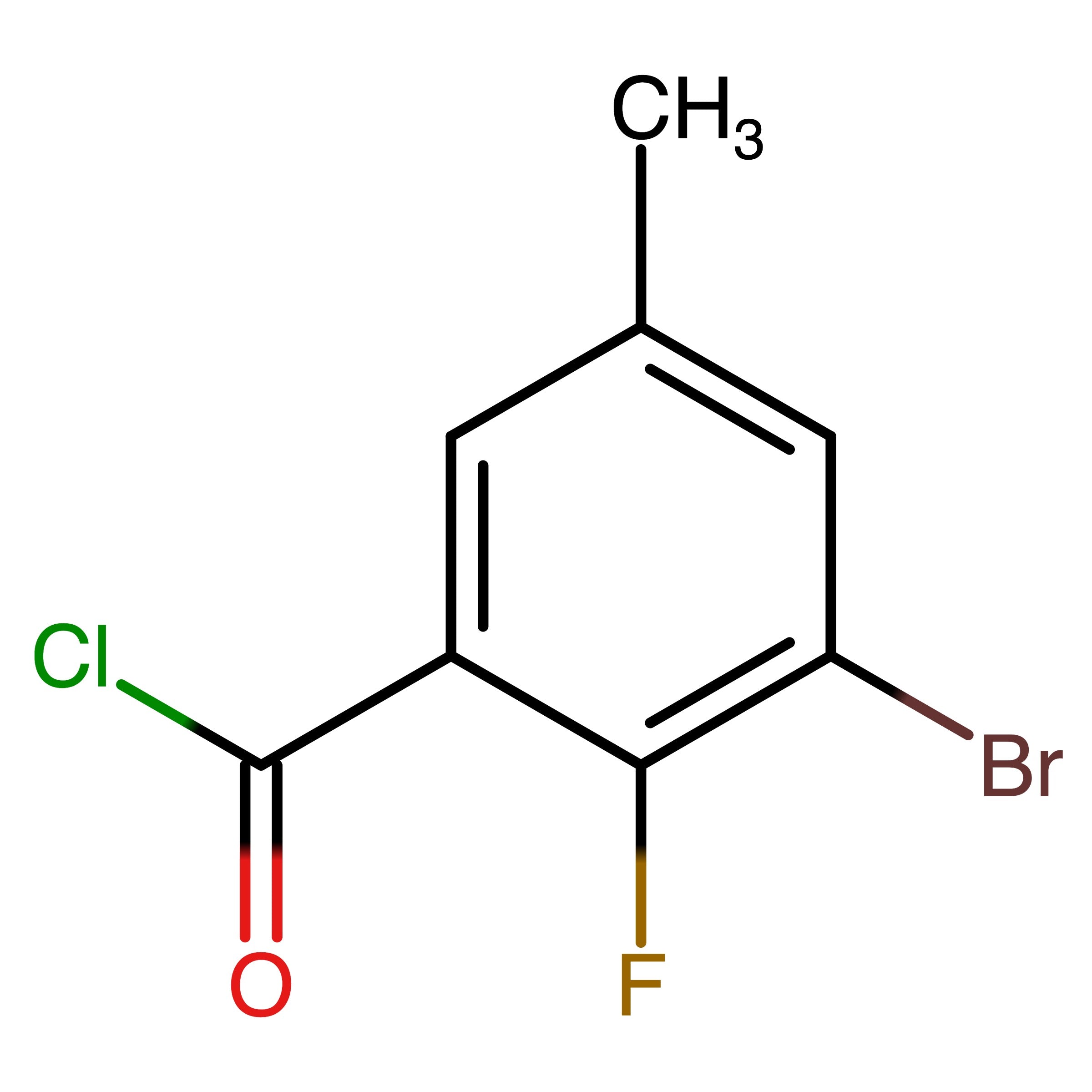 CAS 1499840-13-9 | 3-Bromo-2-fluoro-5-methylbenzoyl chloride | MFCD30486612