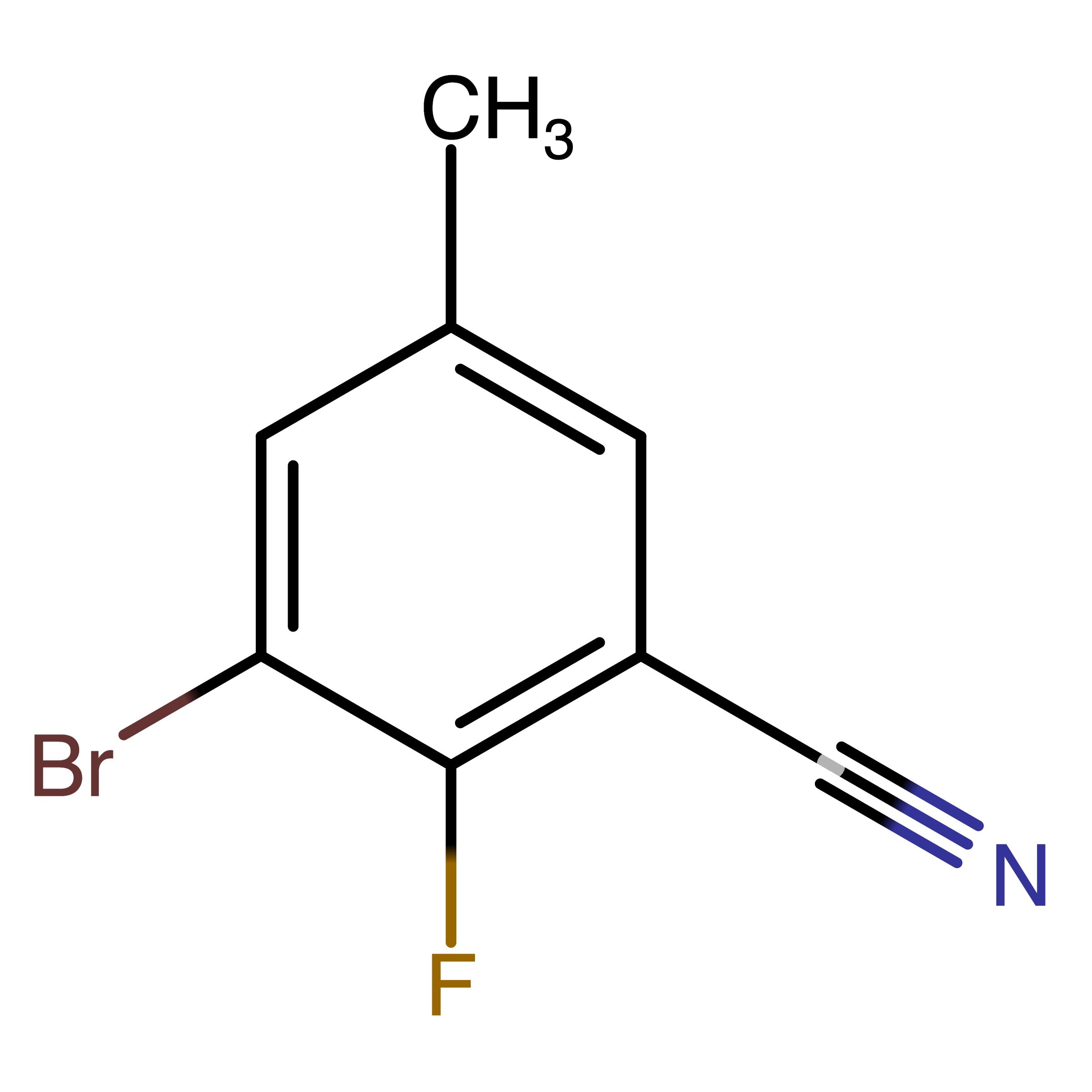 CAS 1260741-40-9 | 3-Bromo-2-fluoro-5-methylbenzonitrile | MFCD12756720