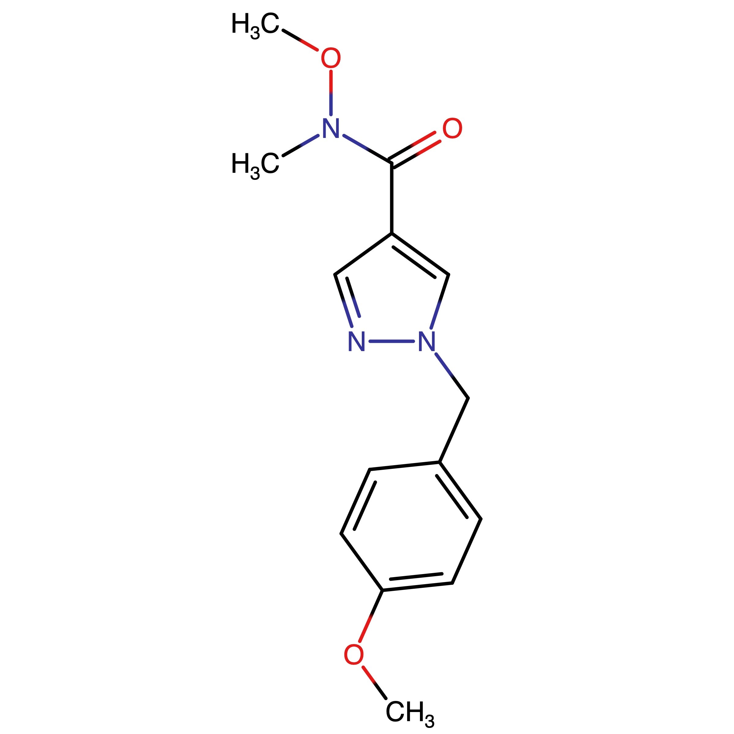 CAS 1105039-59-5 | N-Methoxy-1-(4-methoxybenzyl)-N-methyl-1H-pyrazole-4-carboxamide