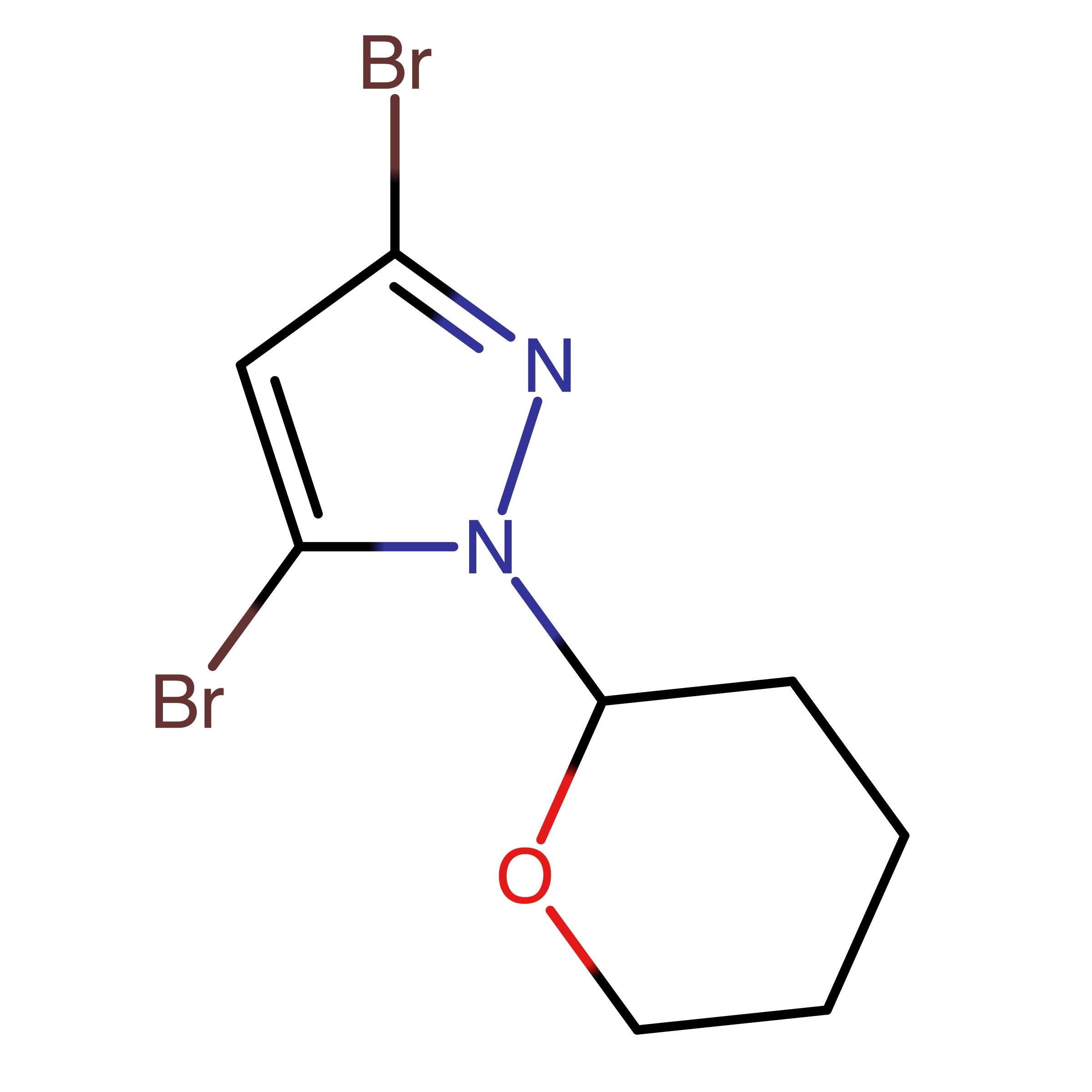 CAS 1823383-54-5 | 3,5-Dibromo-1-(tetrahydro-2H-pyran-2-yl)-1H-pyrazole | MFCD26521885