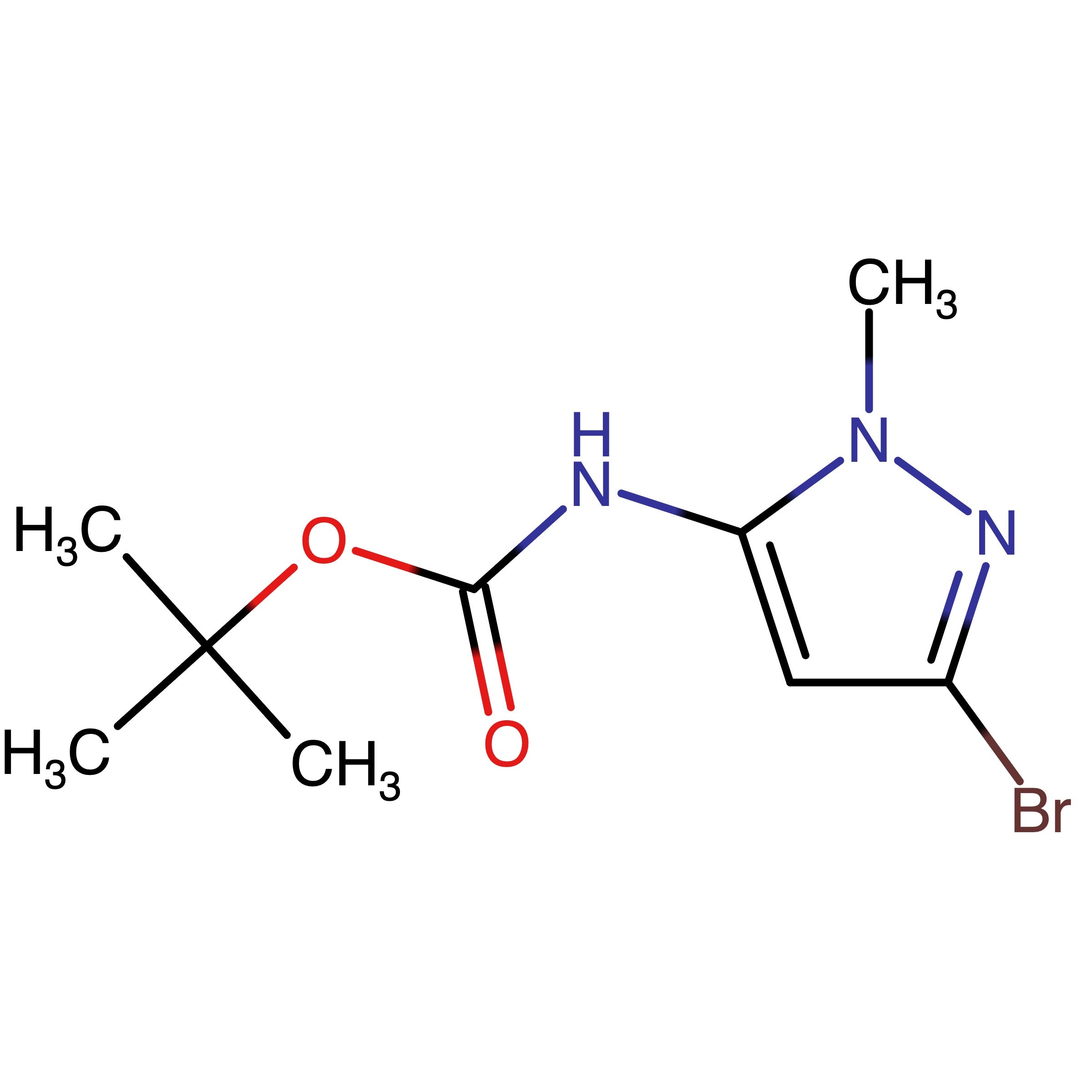 CAS 2127110-57-8 | tert-Butyl (3-bromo-1-methyl-1H-pyrazol-5-yl)carbamate | MFCD32861489