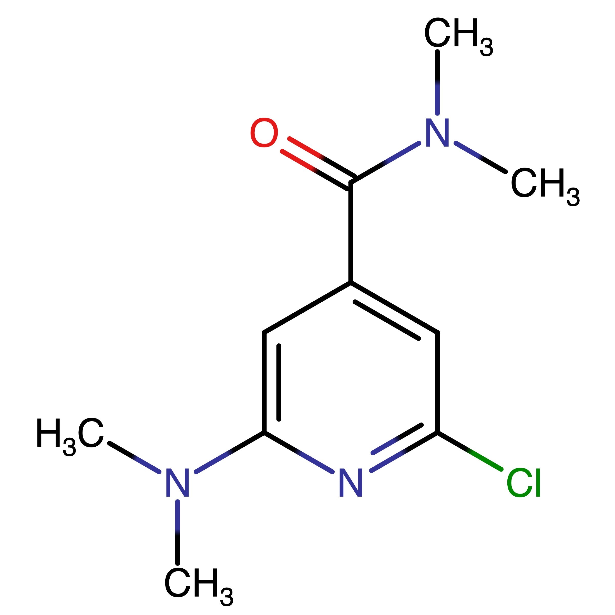 CAS 2420419-24-3 | 2-Chloro-6-(dimethylamino)-N,N-dimethylisonicotinamide | MFCD24341324