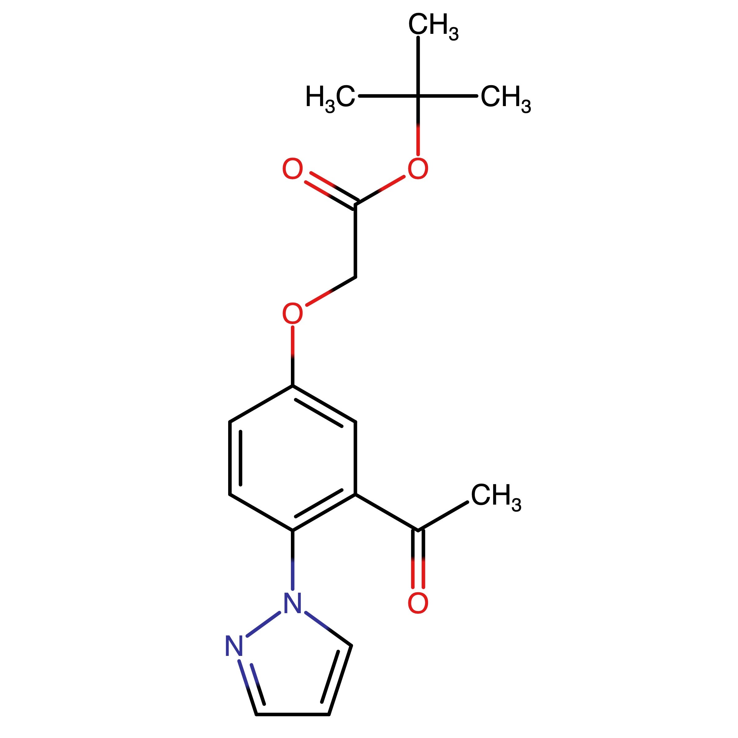 CAS 2435611-25-7 | tert-Butyl 2-(3-acetyl-4-(1H-pyrazol-1-yl)phenoxy)acetate