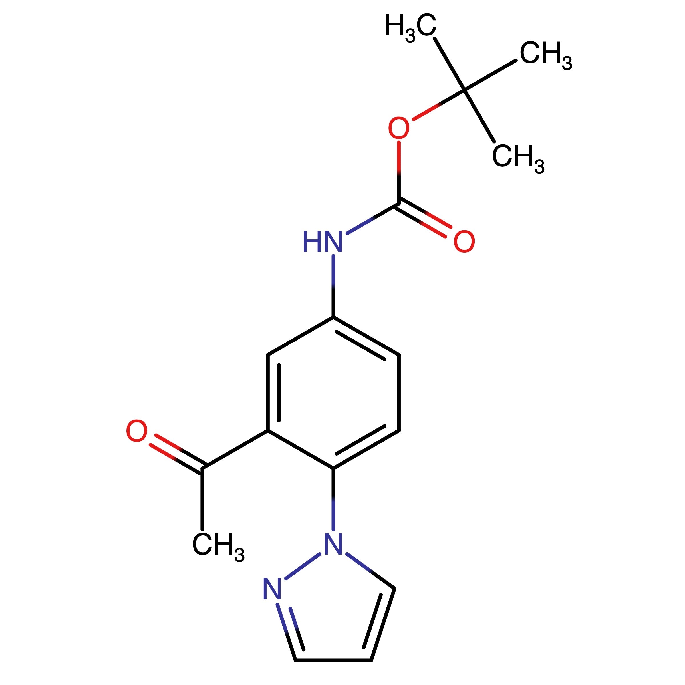 CAS 2435611-28-0 | tert-Butyl (3-acetyl-4-(1H-pyrazol-1-yl)phenyl)carbamate