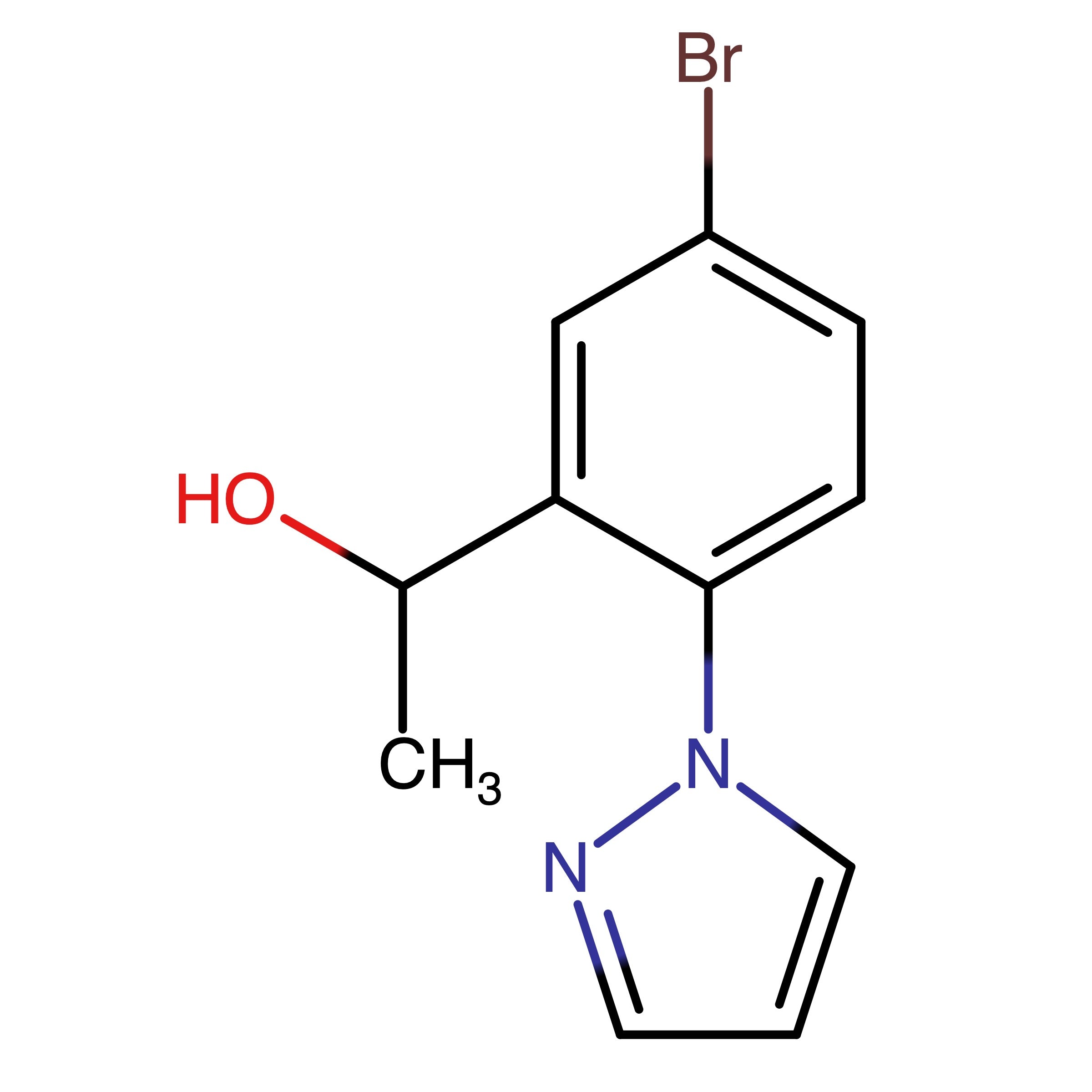 CAS 1556212-95-3 | 1-(5-Bromo-2-(1H-pyrazol-1-yl)phenyl)ethan-1-ol