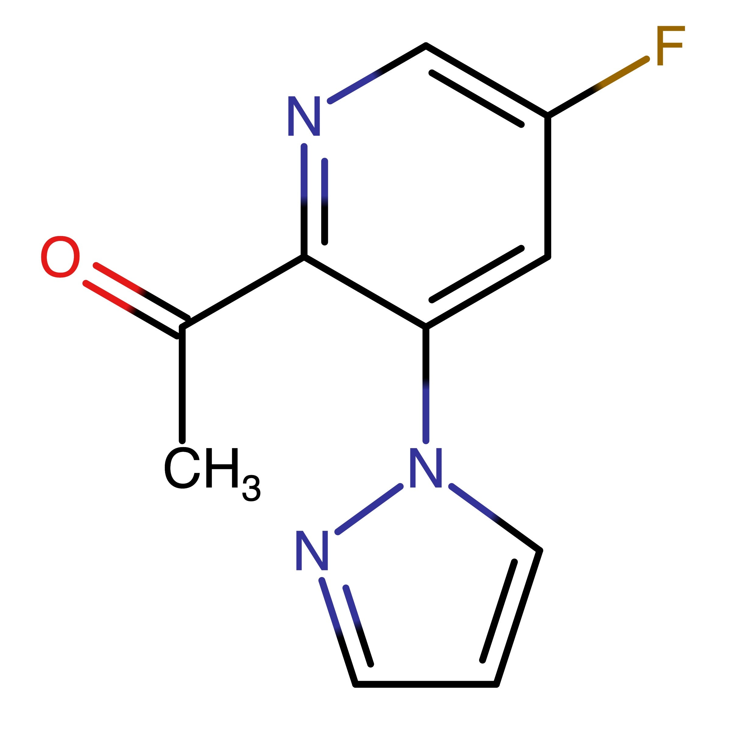 CAS 2435611-59-7 | 1-[5-Fluoro-3-(1H-pyrazol-1-yl)pyridin-2-yl]ethanone