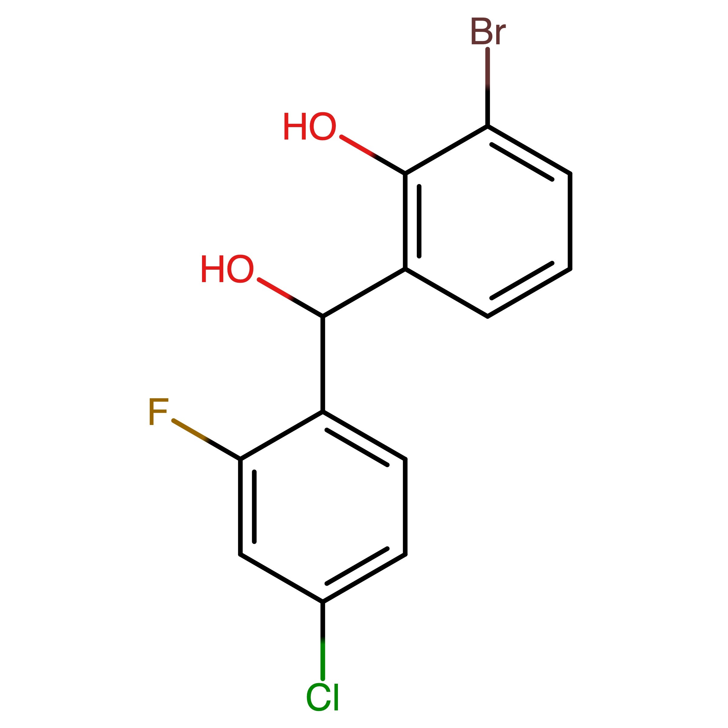 CAS 2401894-35-5 | 2-Bromo-6-((4-chloro-2-fluorophenyl)(hydroxy)methyl)phenol