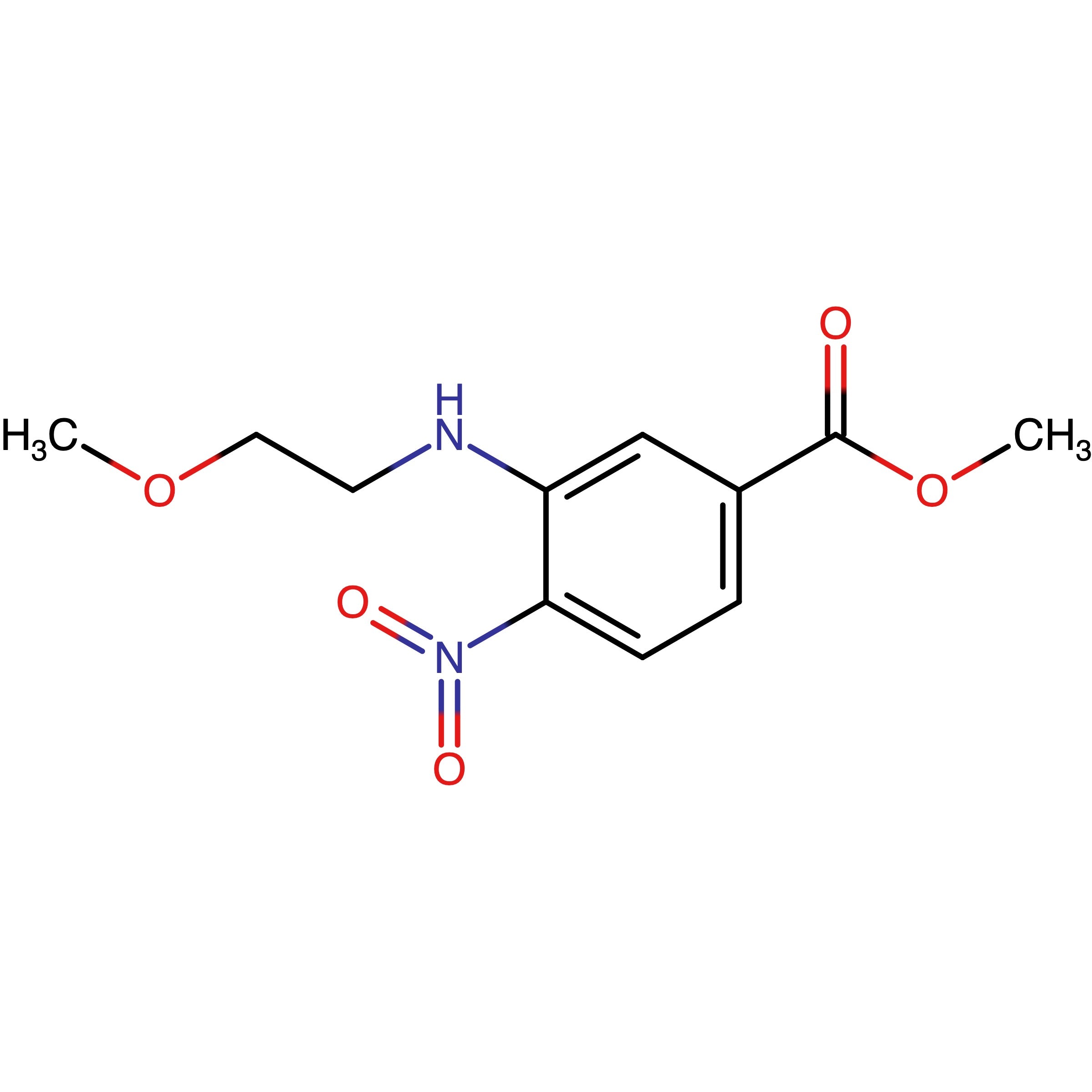 CAS 1912440-38-0 | Methyl 3-[(2-methoxyethyl) amino]-4-nitrobenzoate