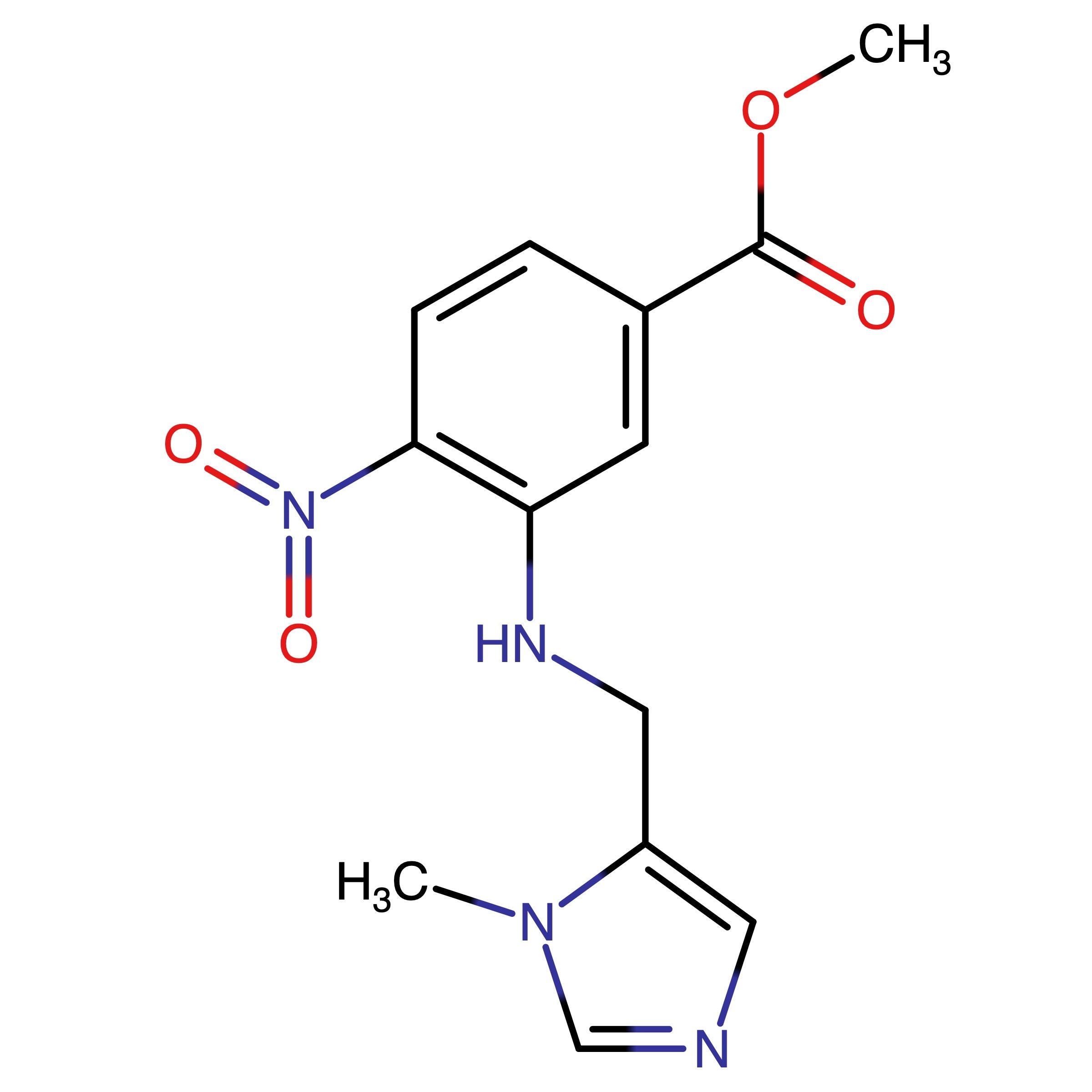 CAS 2230200-90-3 | Methyl 3-(((1-methyl-1H-imidazol-5-yl)methyl)amino)-4-nitrobenzoate