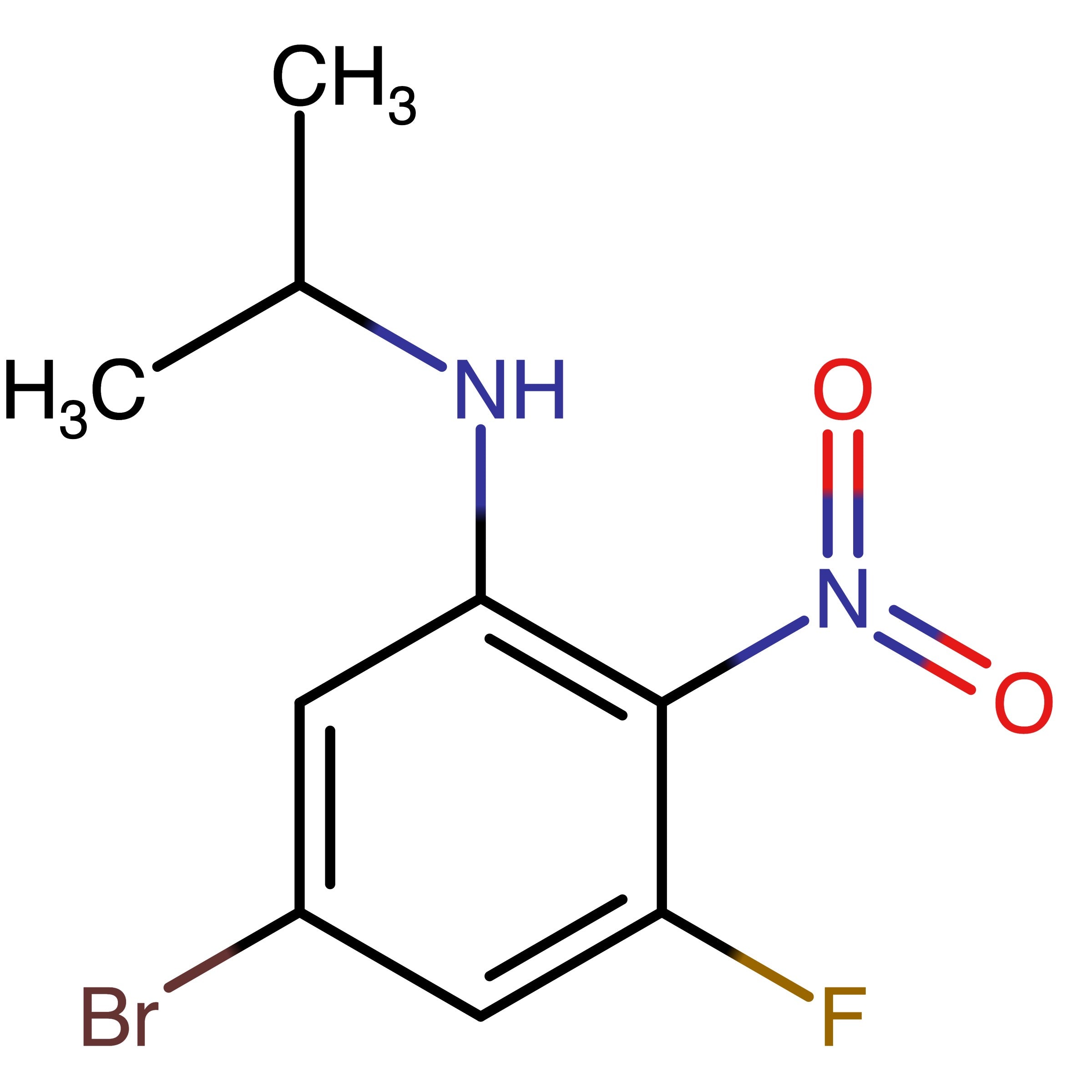 CAS 2177297-28-6 | 5-Bromo-3-fluoro-N-(propan-2-yl)-2-nitroaniline