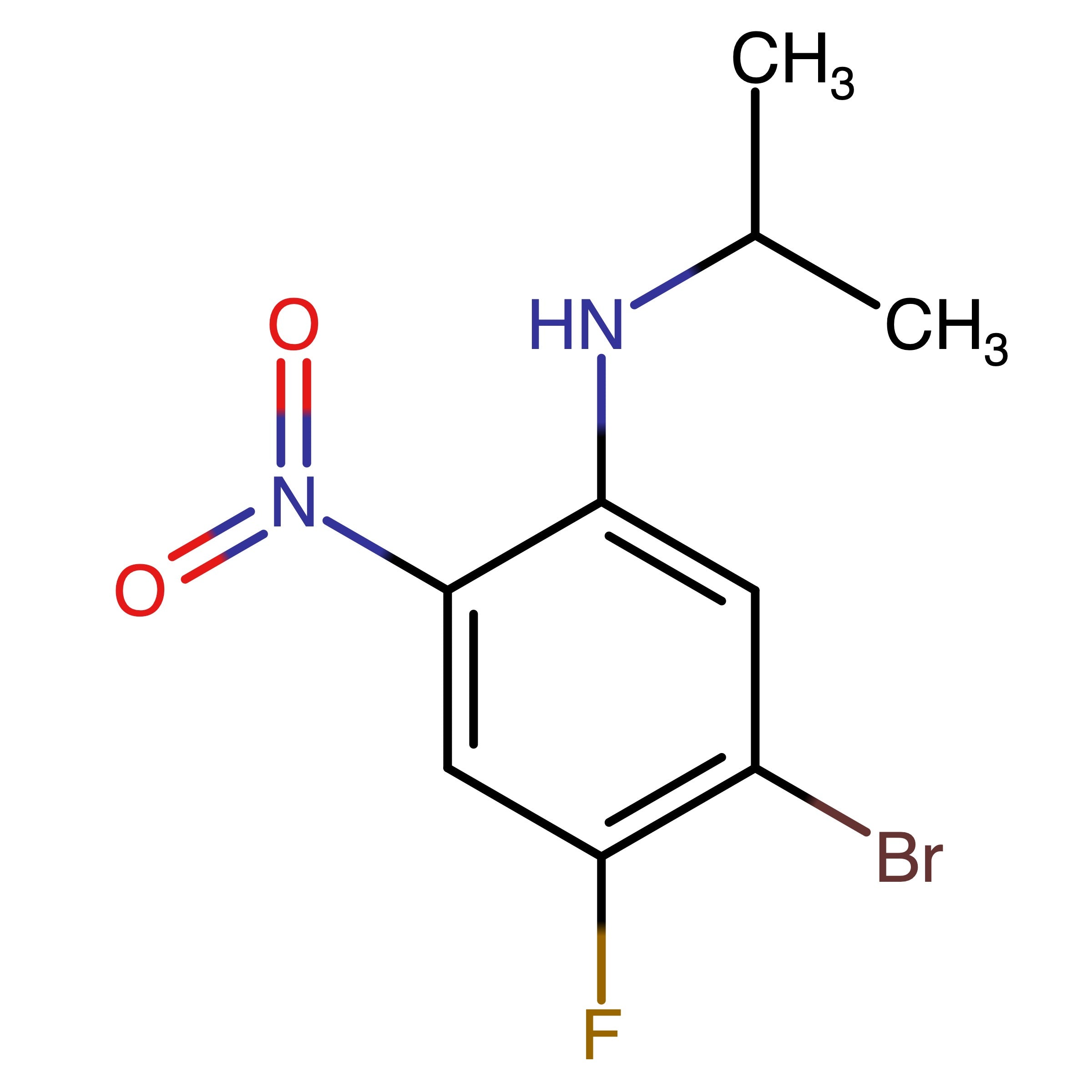 CAS 1353636-80-2 | 5-Bromo-4-fluoro-N-(propan-2-yl)-2-nitroaniline | MFCD20524856