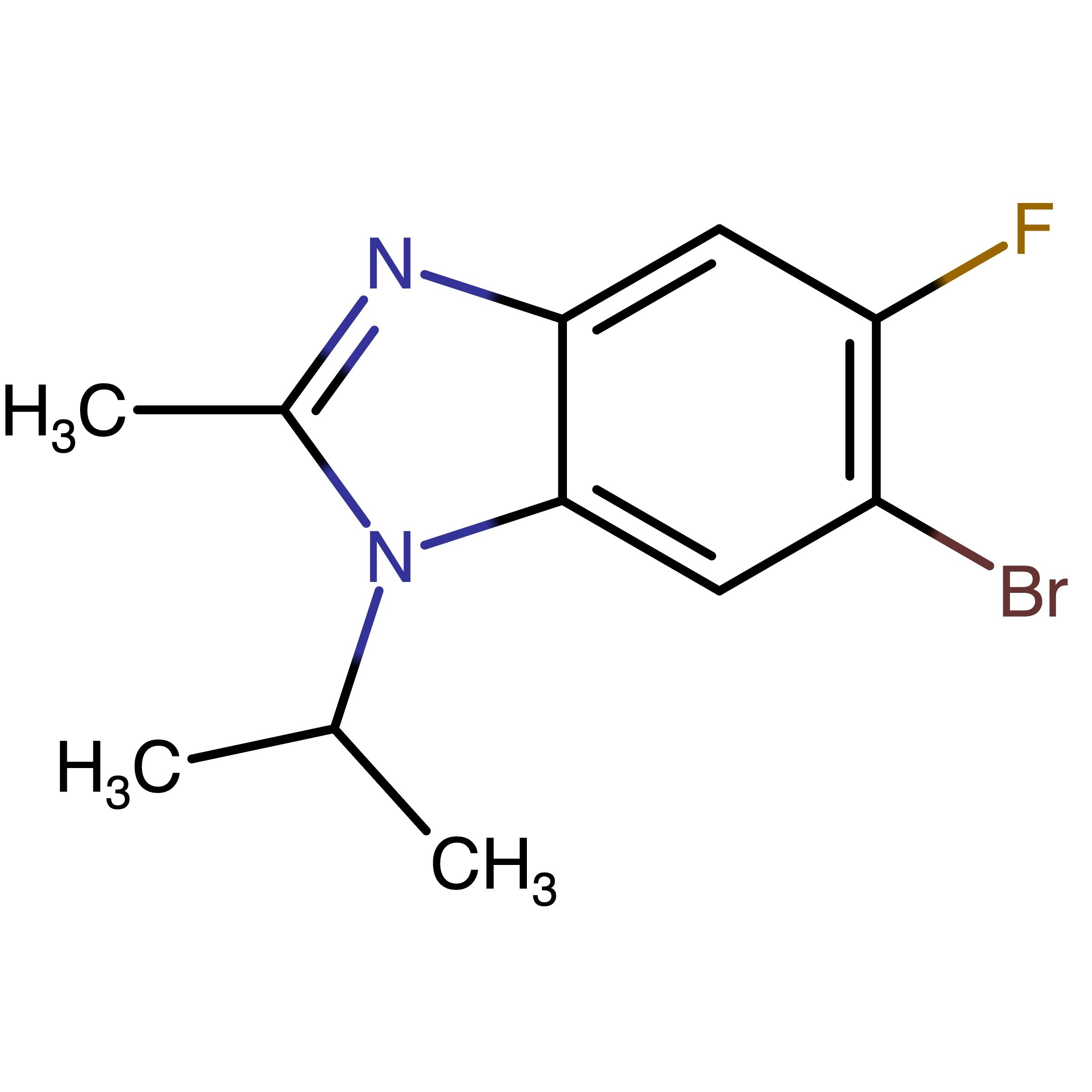 CAS 2380322-35-8 | 6-Bromo-5-fluoro-1-(propan-2-yl)-2-methyl-1H-benzo[d]imidazole