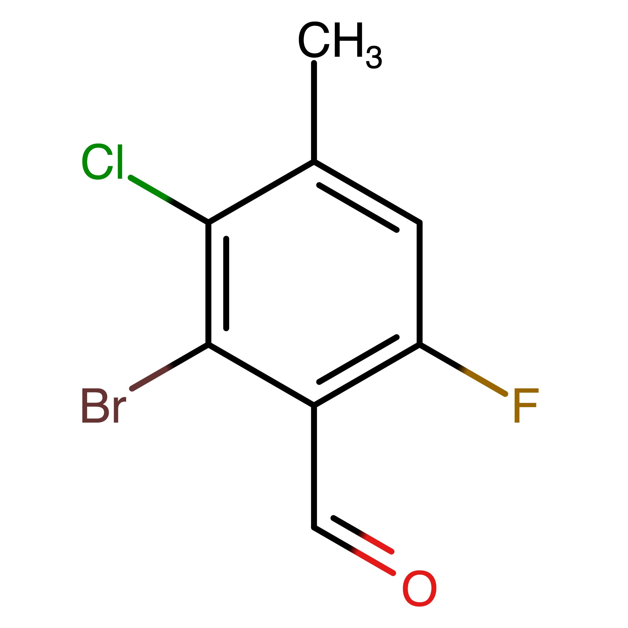 CAS 2368909-40-2 | 2-Bromo-3-chloro-6-fluoro-4-methylbenzaldehyde | MFCD34529964