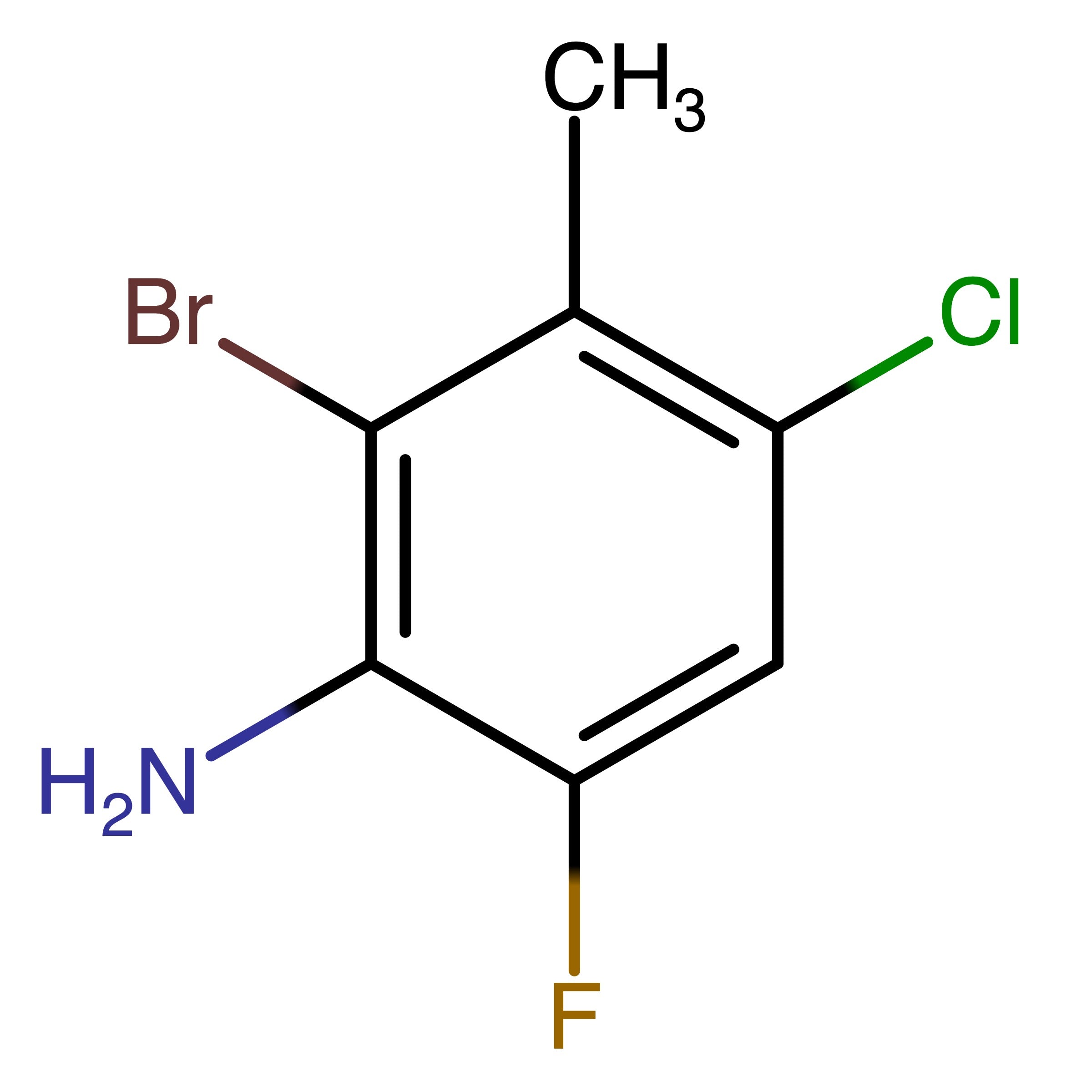 CAS 2368909-46-8 | 2-Bromo-4-chloro-6-fluoro-3-methylaniline