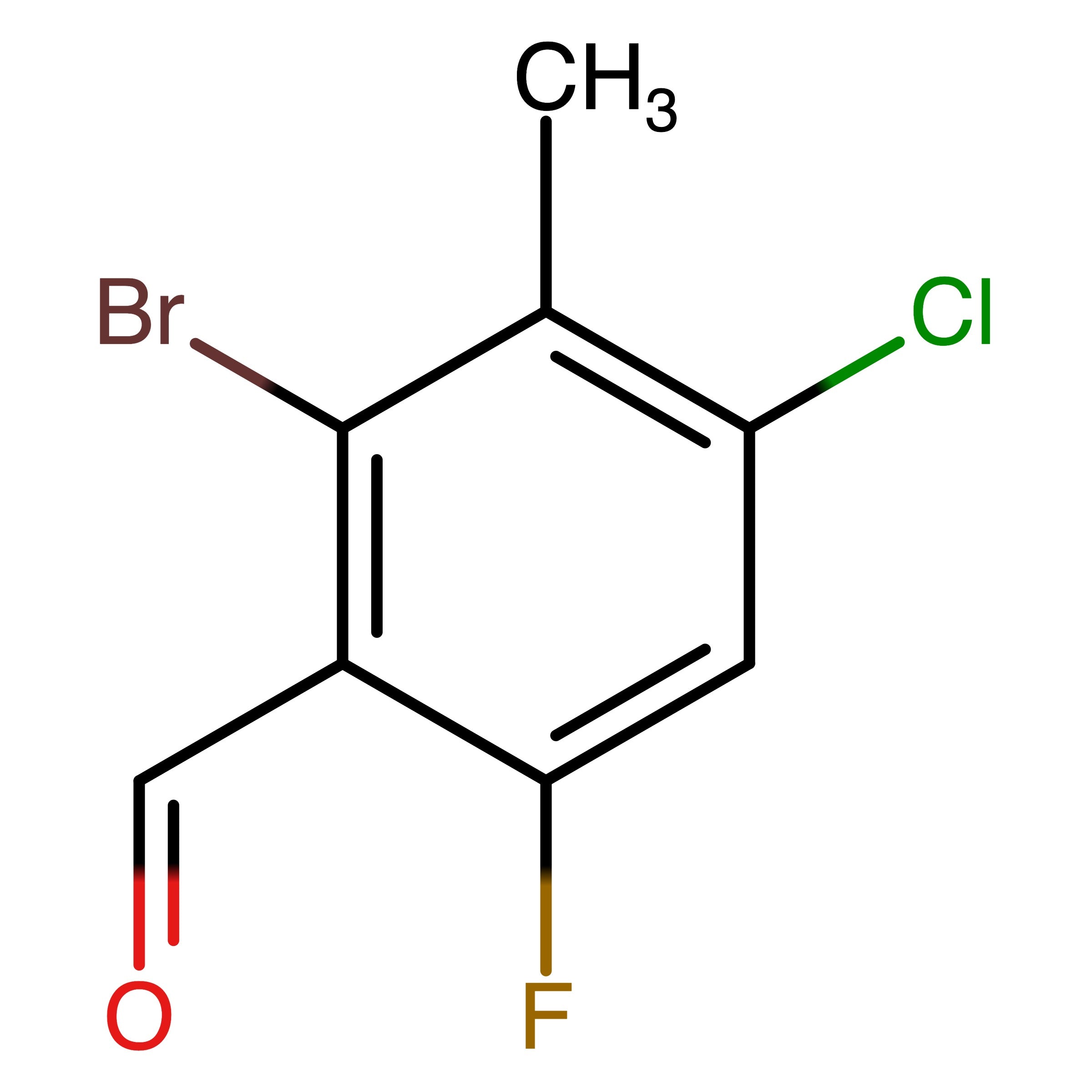 CAS 2368909-48-0 | 2-Bromo-4-chloro-6-fluoro-3-methylbenzaldehyde