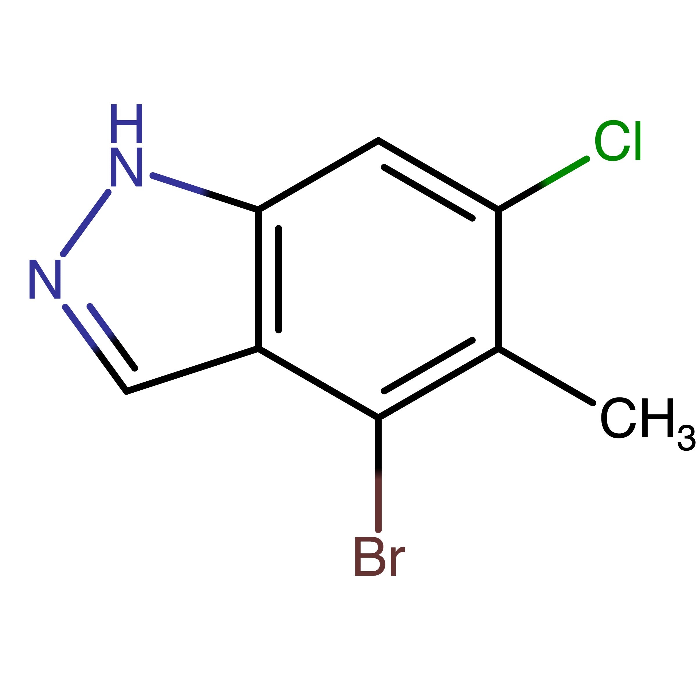 CAS 2368909-49-1 | 4-Bromo-6-chloro-5-methyl-1H-indazole | MFCD33022312