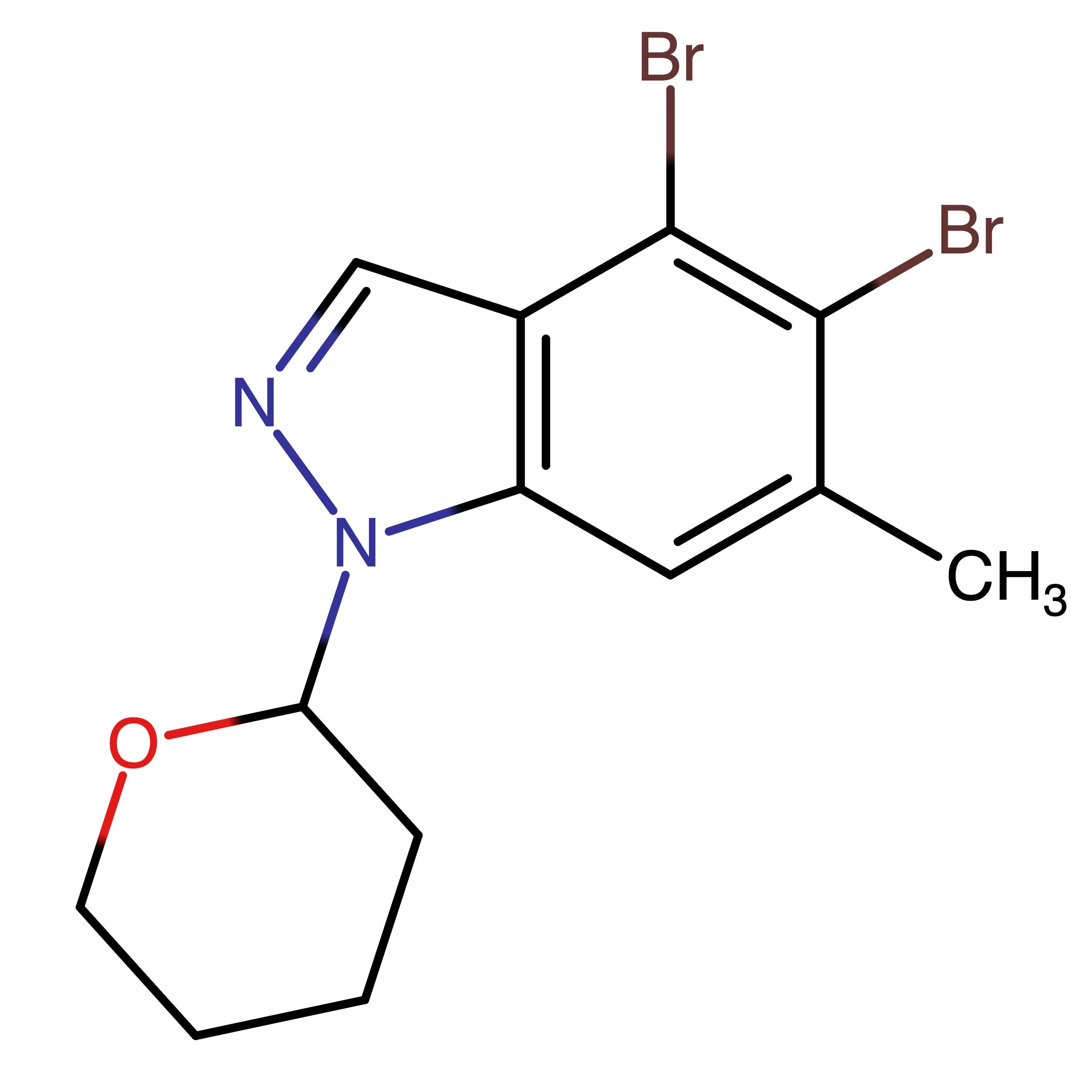 CAS 2409542-66-9 | 4,5-Dibromo-6-methyl-1-(tetrahydro-2H-pyran-2-yl)-1H-indazole